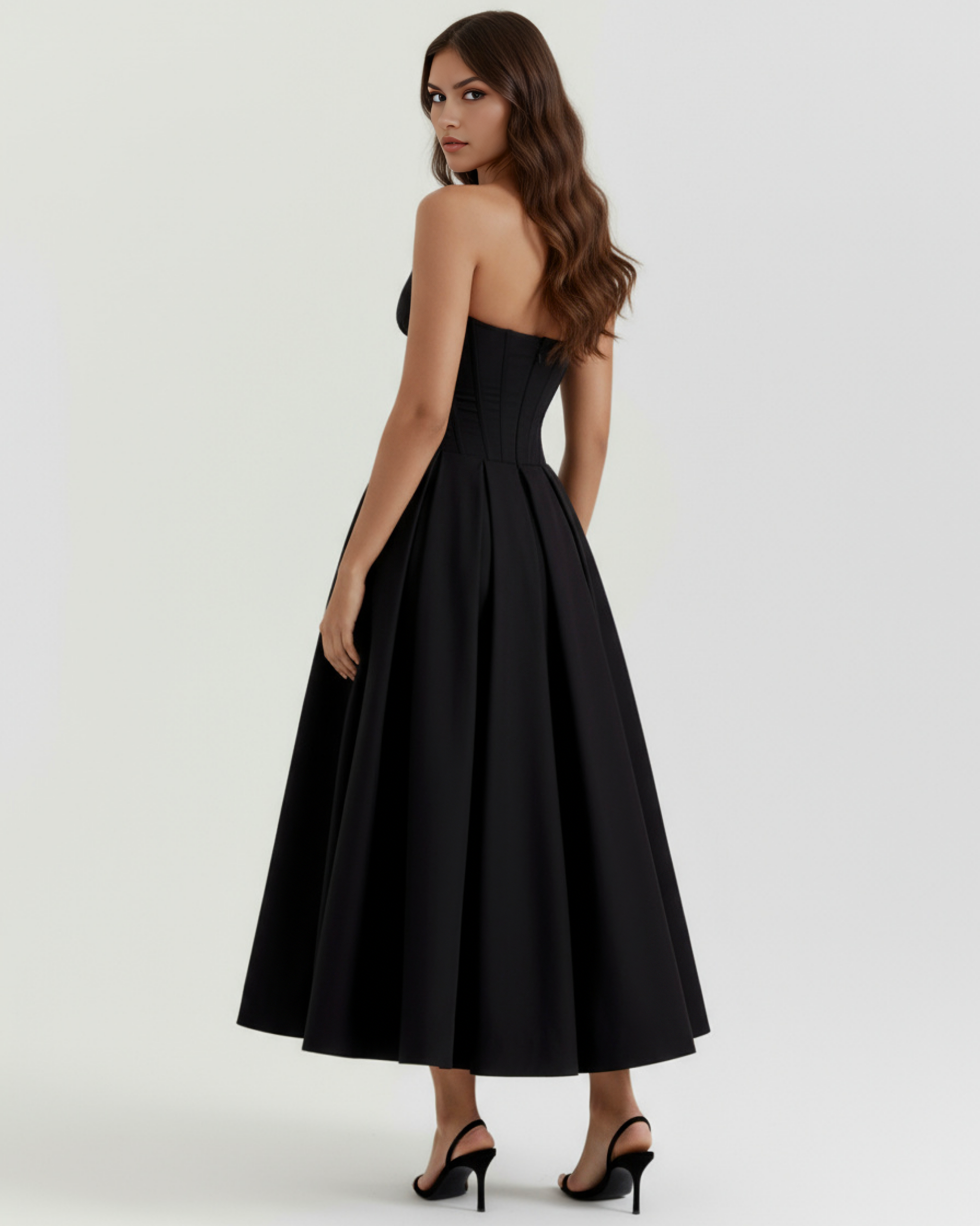 Vestido Amalfi en color negro - Cloe Montiel