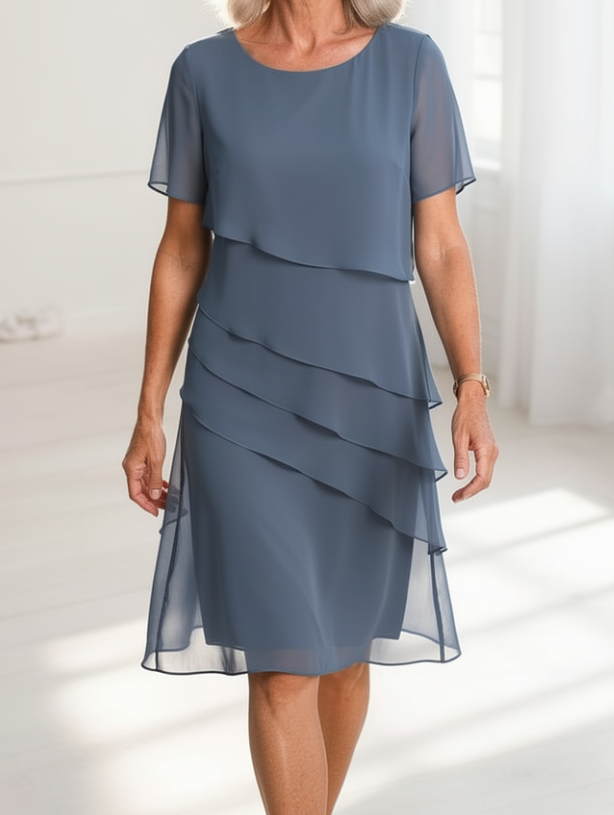 Juliette | Vestido elegante y fluido con volantes