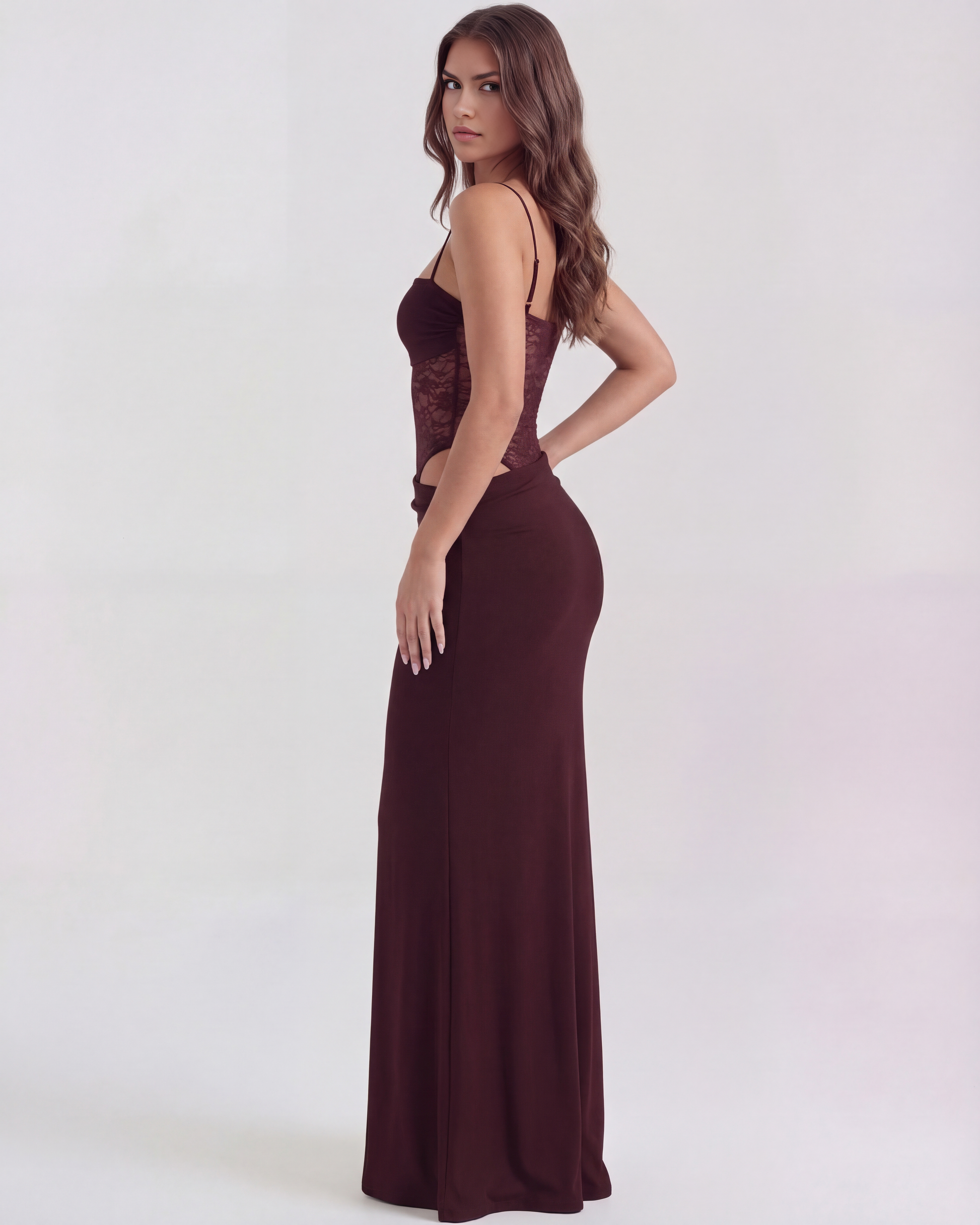 Valeria en color burdeos - Cloe Montiel