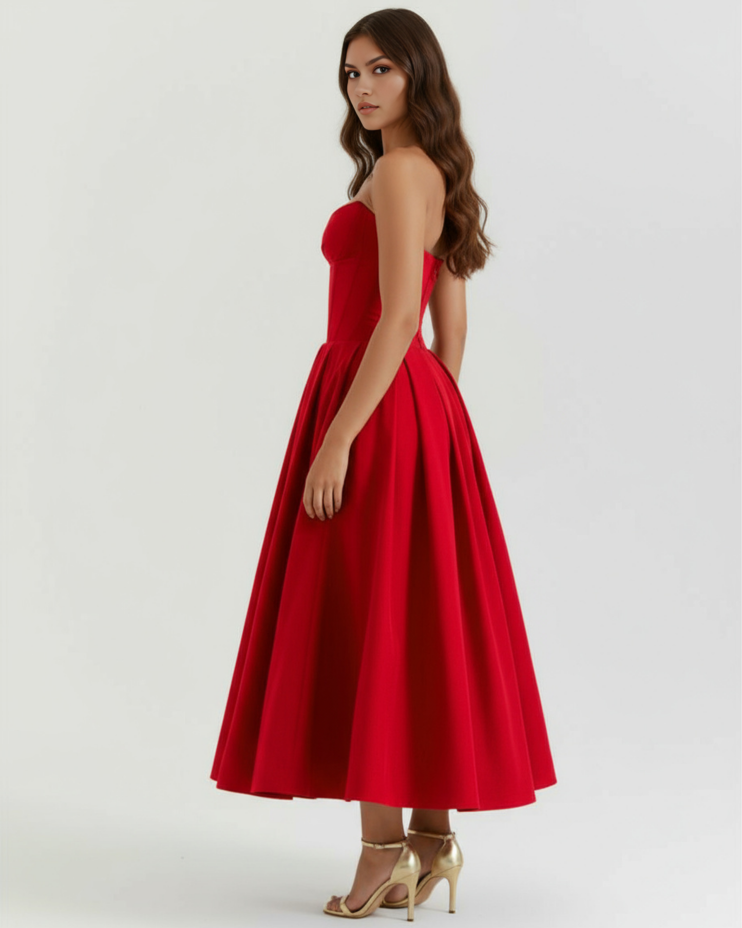 Vestido Amalfi en color rojo - Cloe Montiel