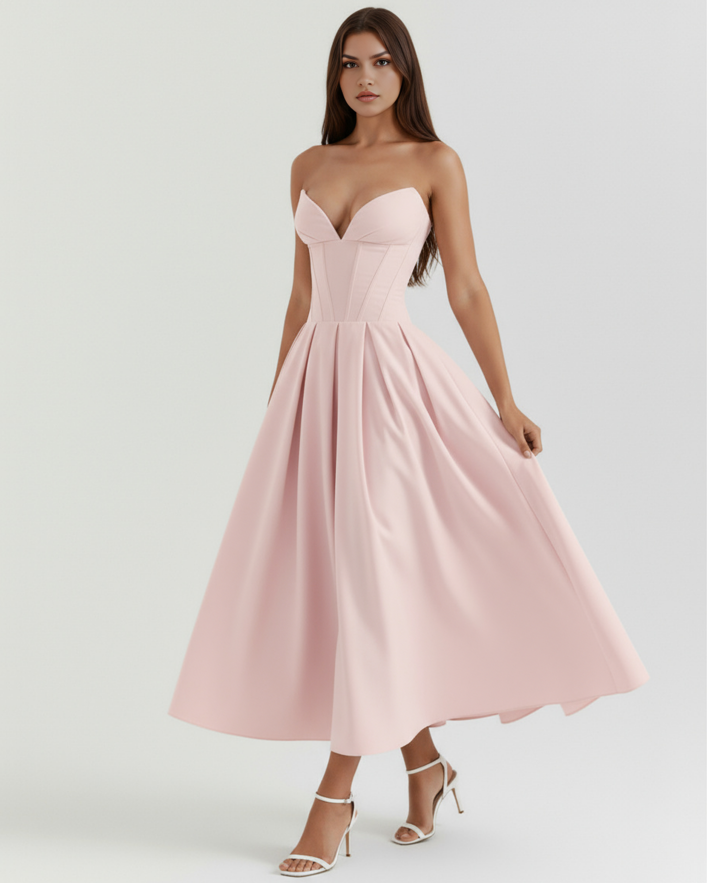 Vestido Amalfi en color rosa - Cloe Montiel