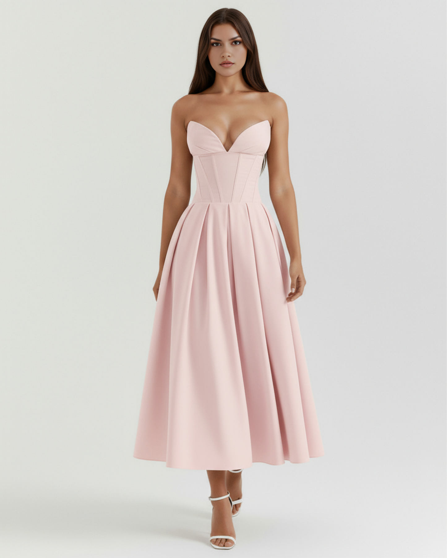 Vestido Amalfi en color rosa - Cloe Montiel