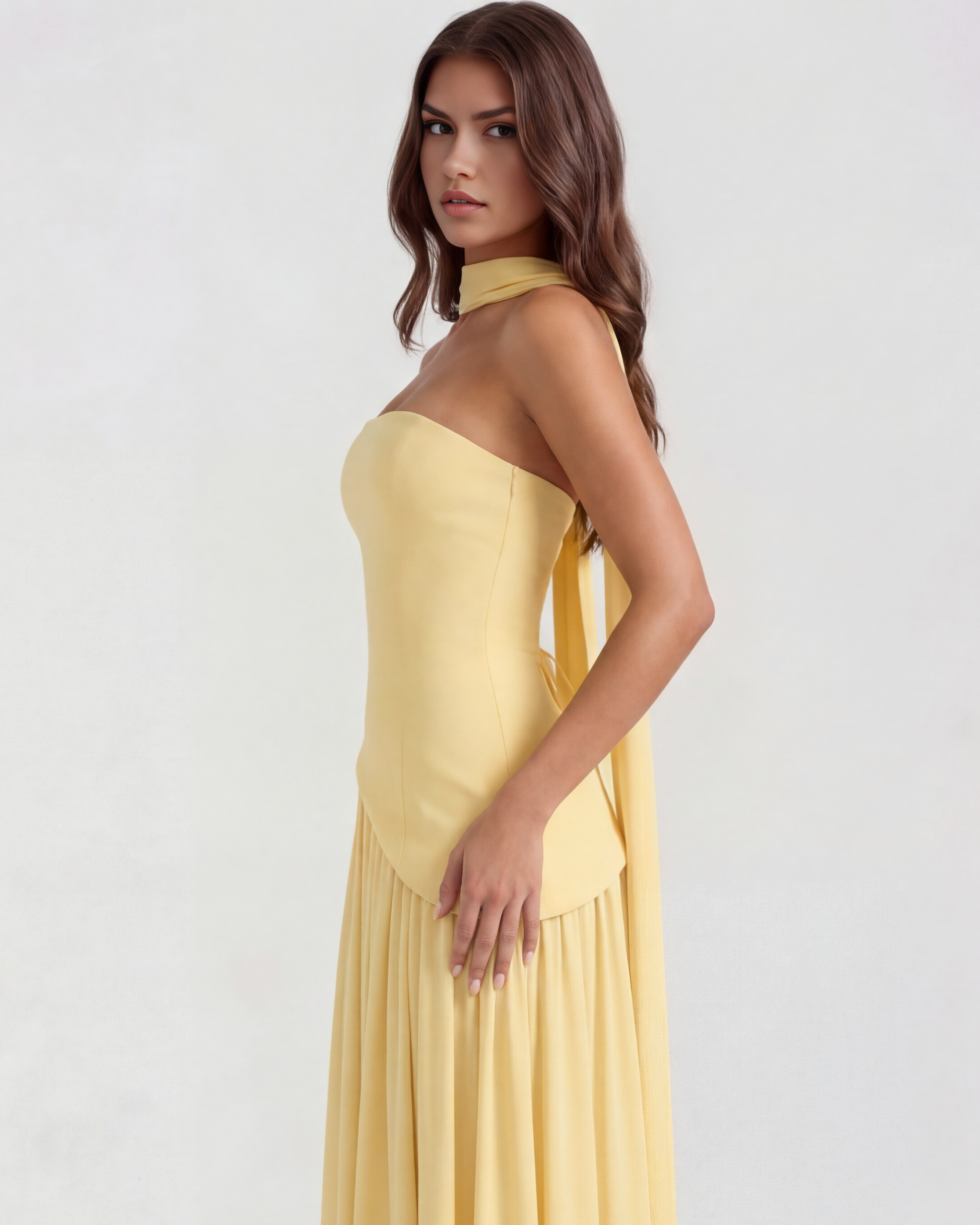 Serena en color amarillo mantequilla - Cloe Montiel