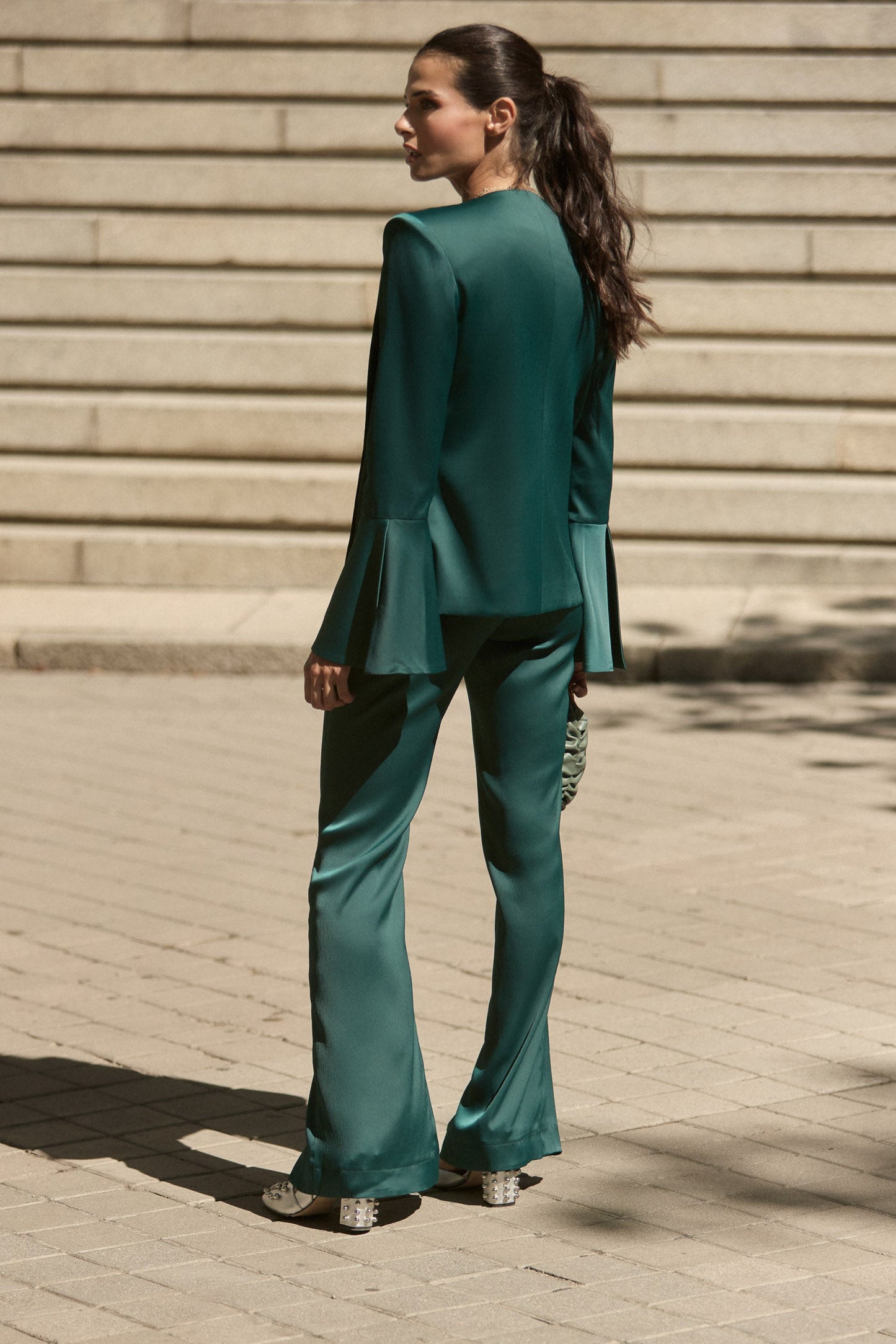 Pantalón fluido azul 4