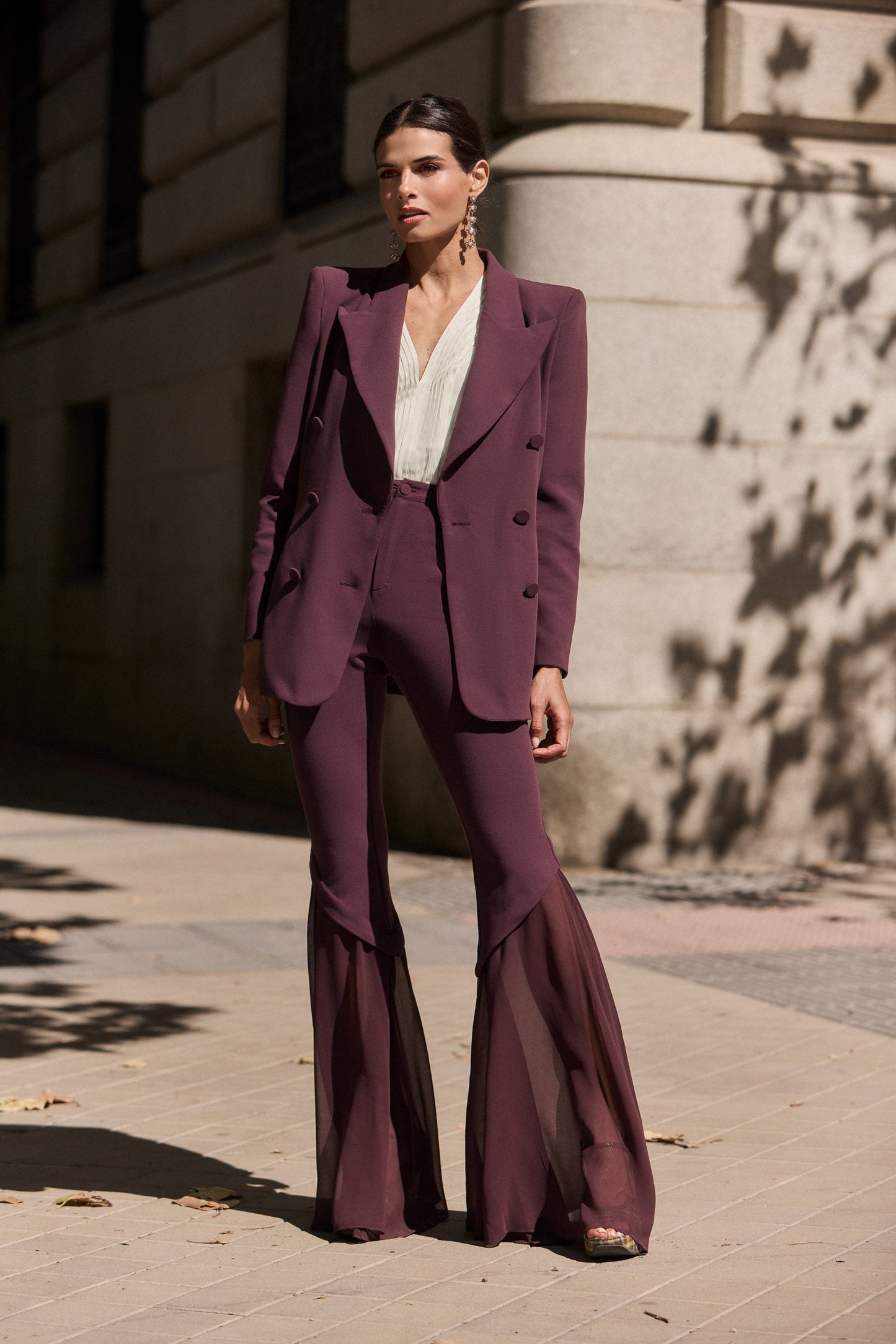 Top elegante blanco