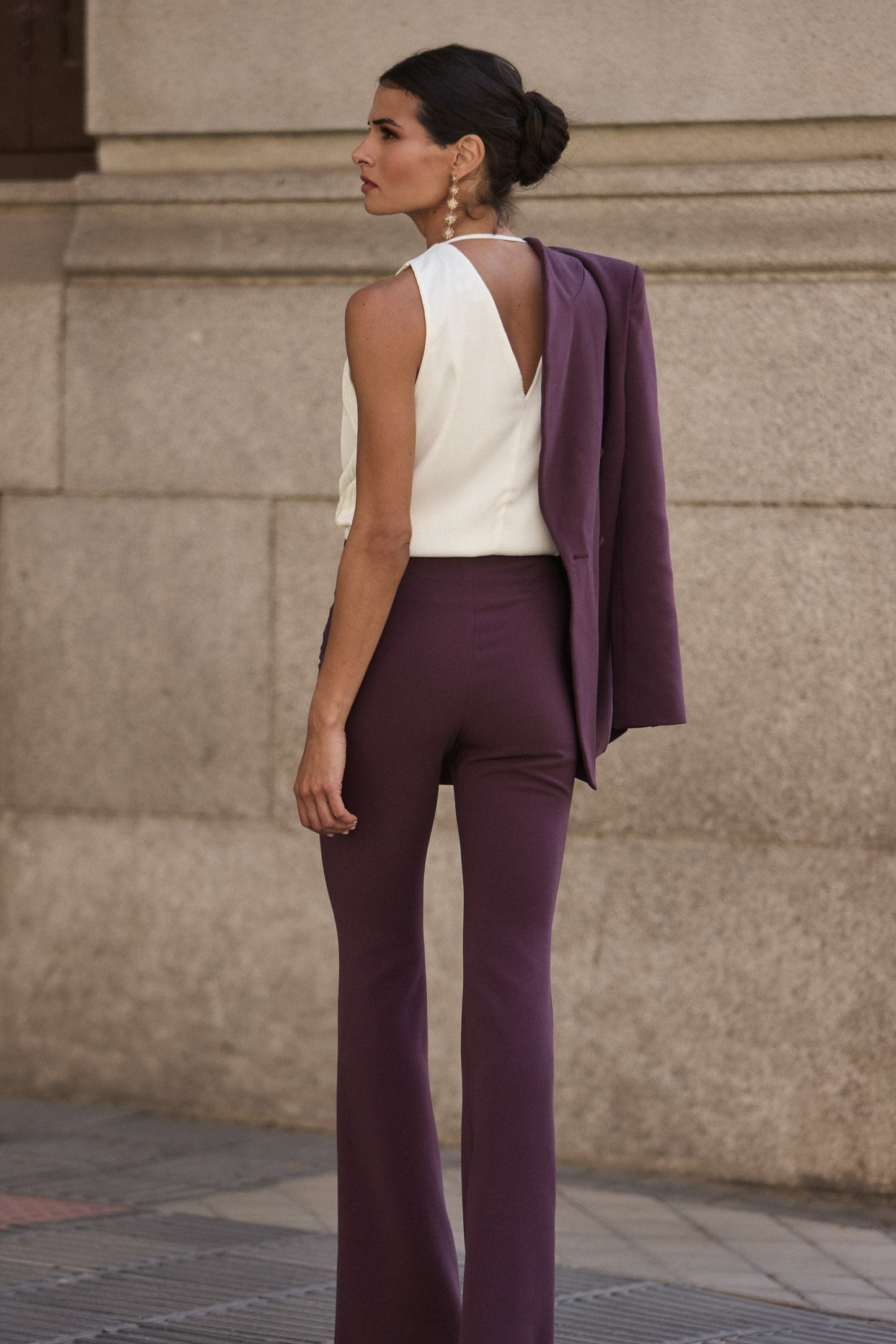 Top elegante blanco