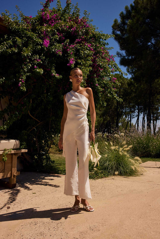 Pantalón fluido blanco 2