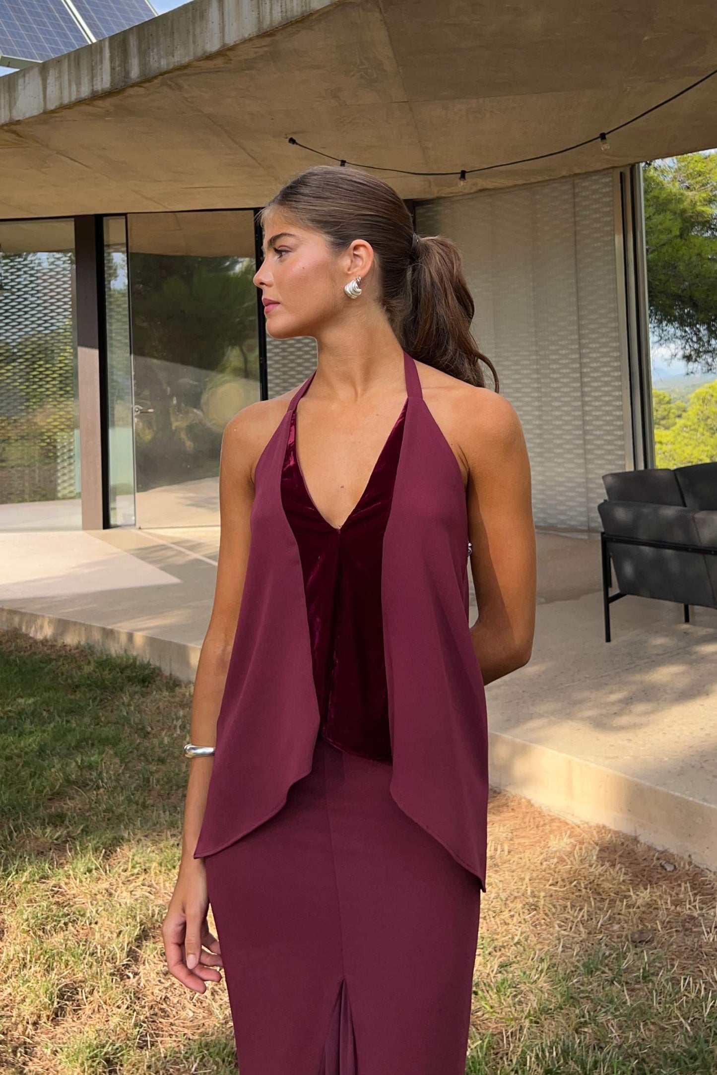 Top elegante burdeos 3