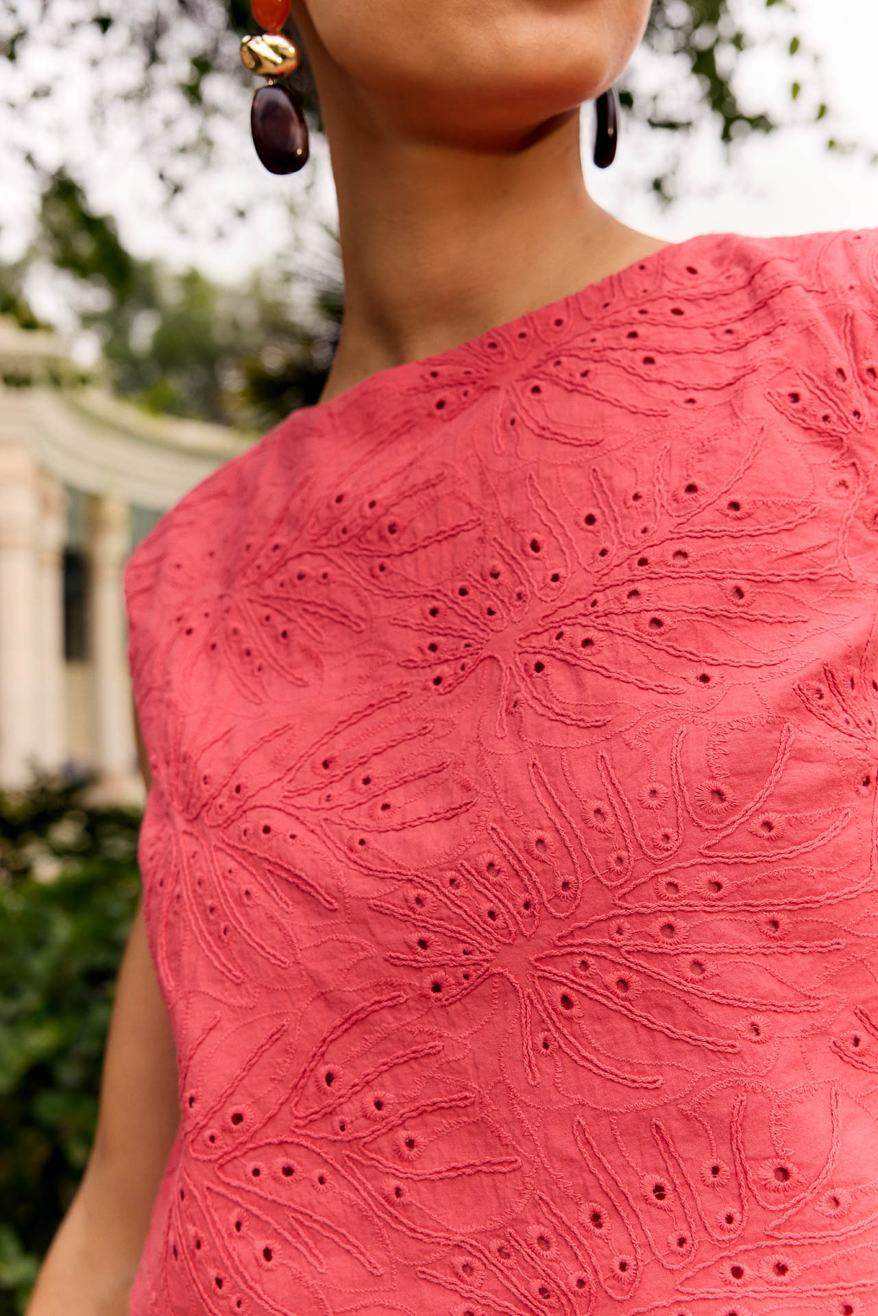 Top elegante rosa