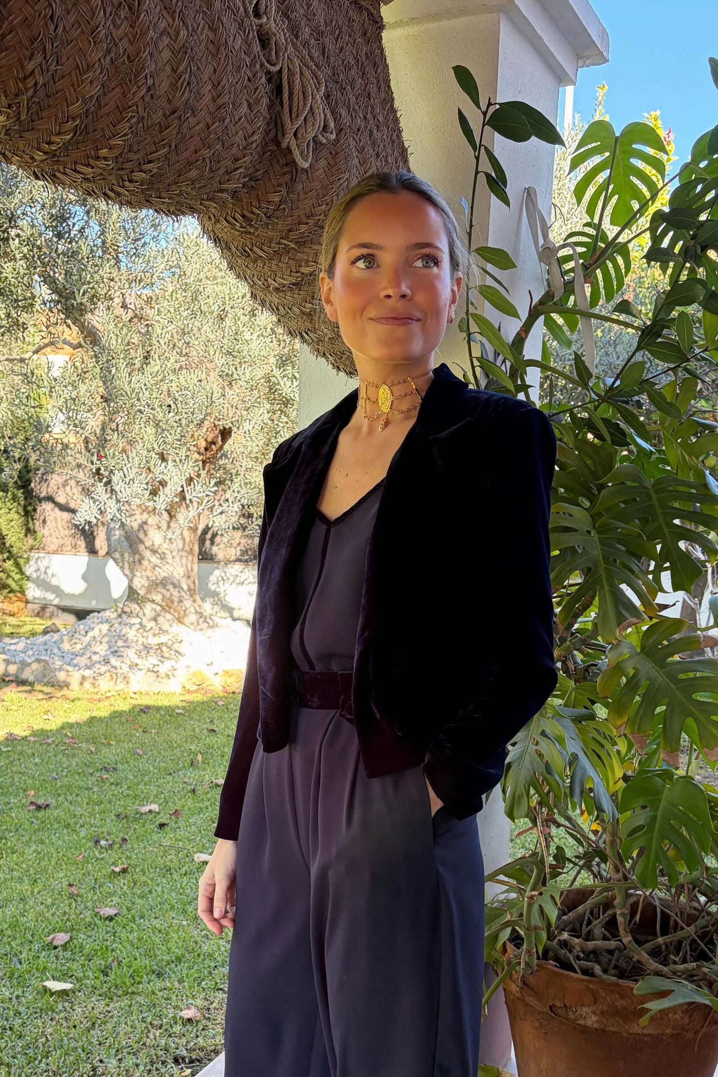 Blazer elegante azul 2