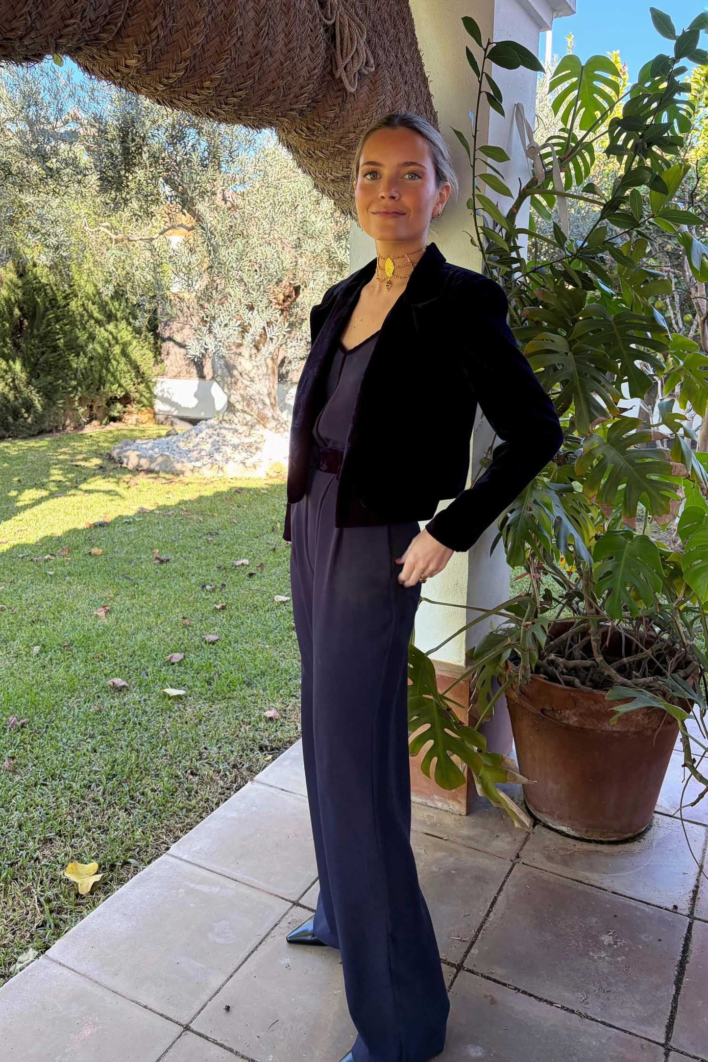 Blazer elegante azul 2