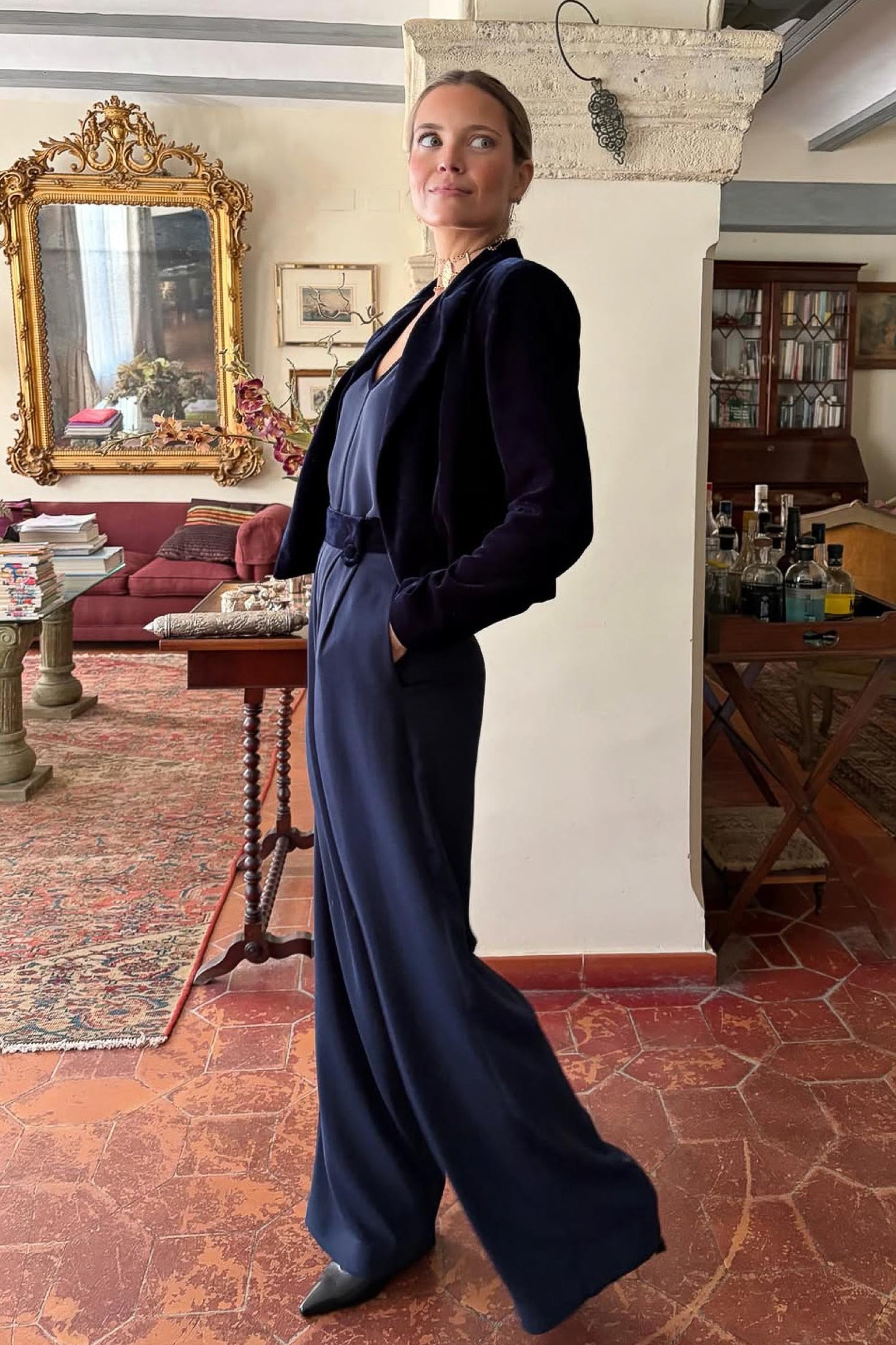 Blazer elegante azul 2