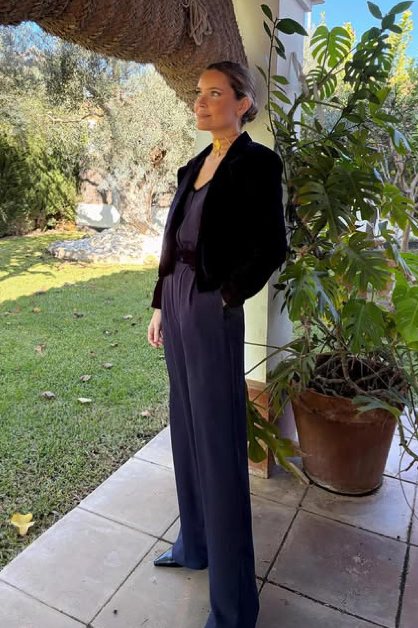 Top elegante azul 3