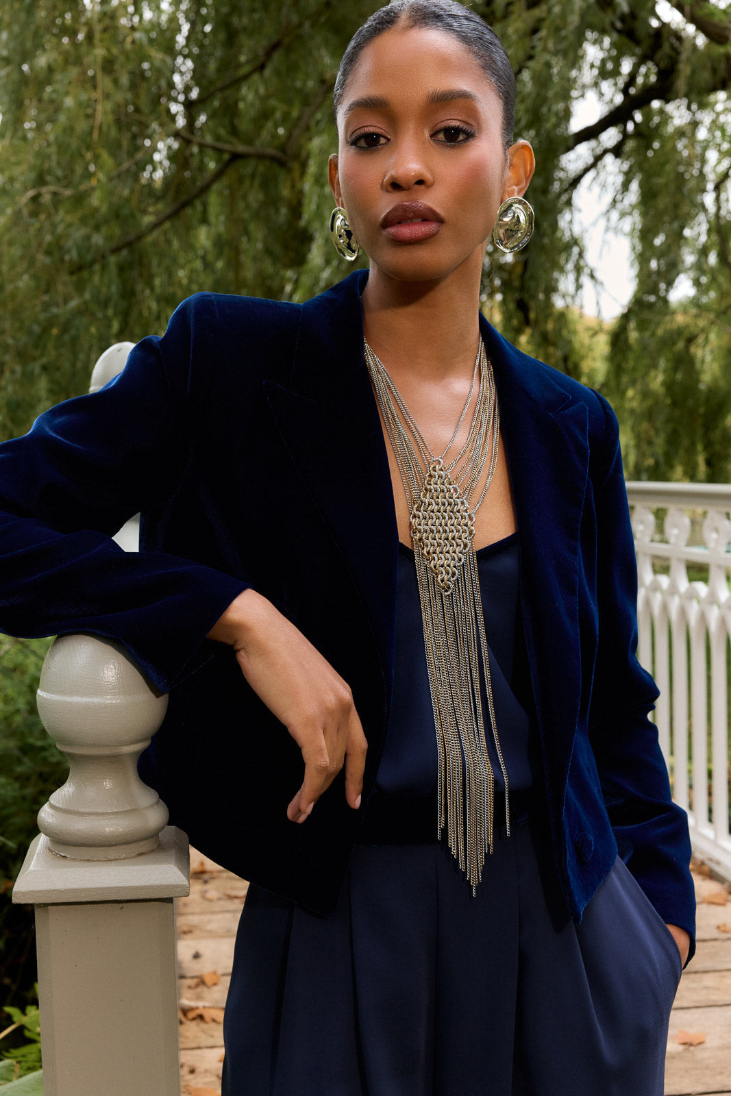 Blazer elegante azul 2