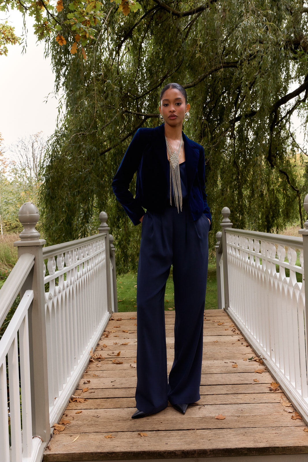 Blazer elegante azul 2