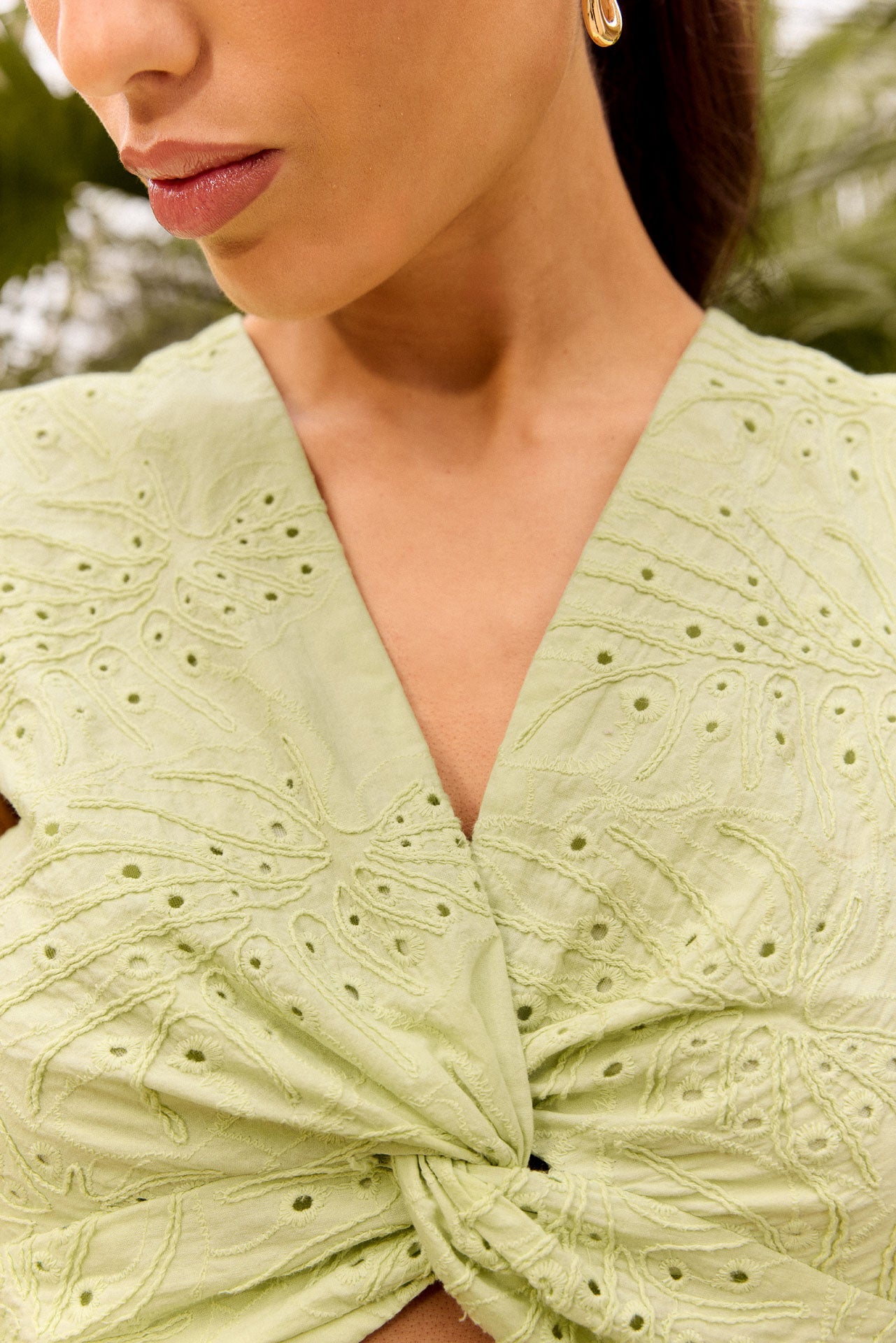 Top elegante verde 2