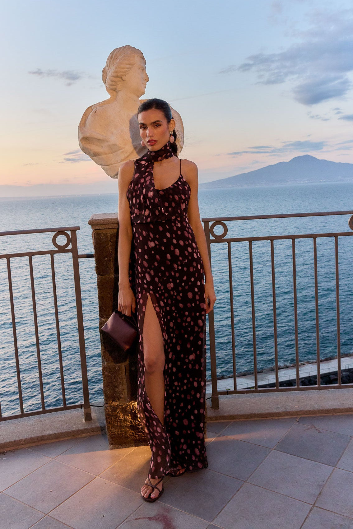 Vestido midi chocolate