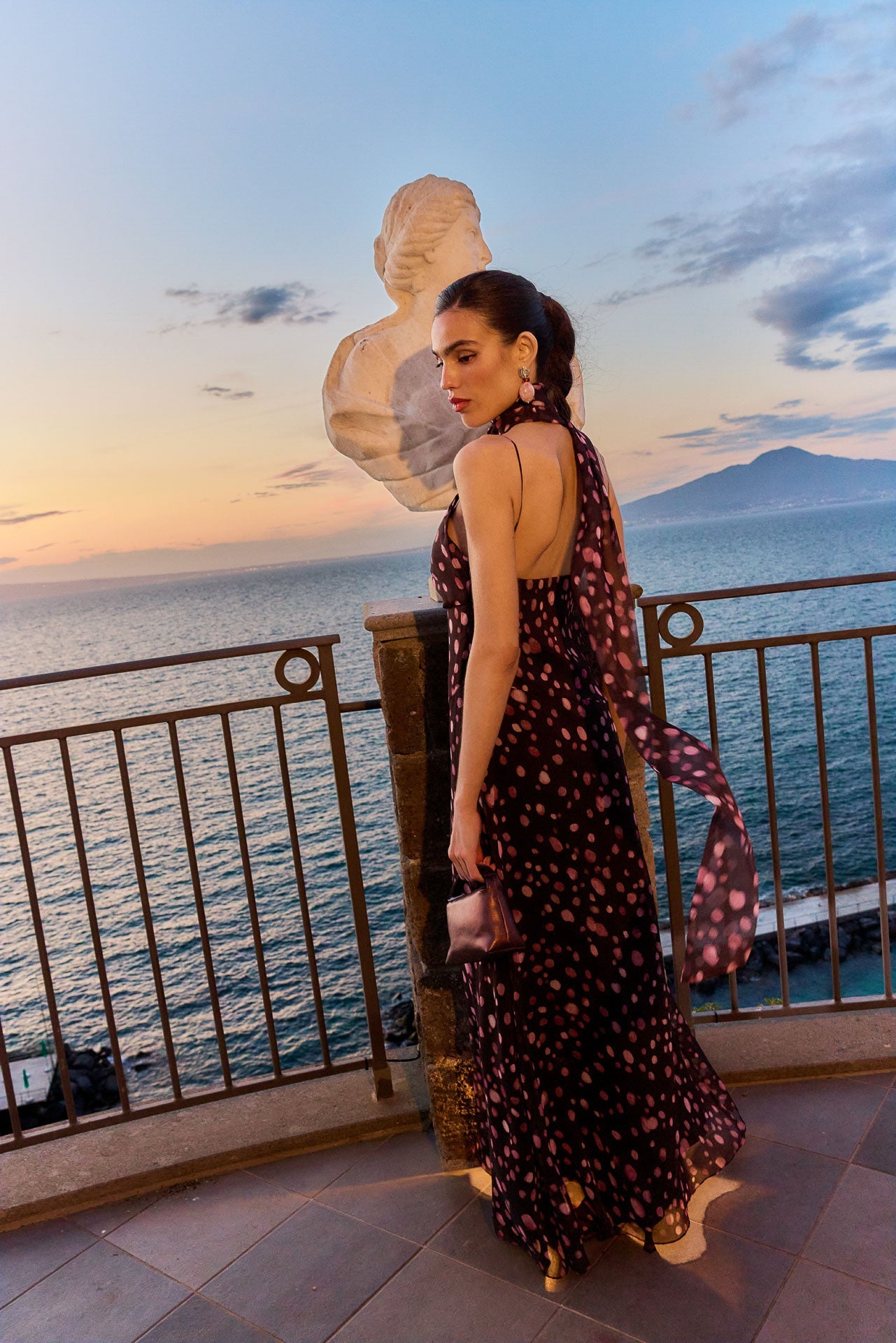 Vestido midi chocolate