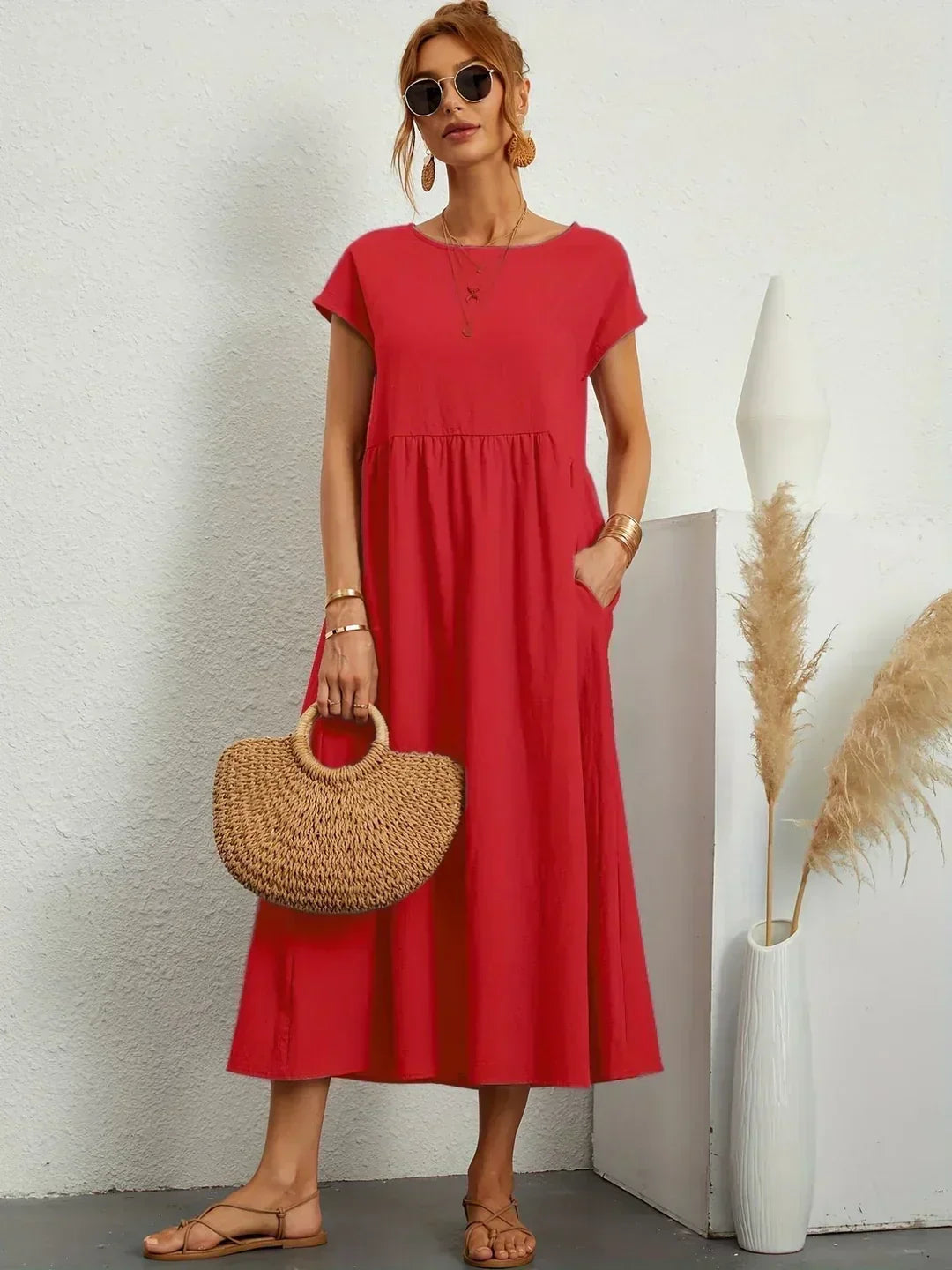 HEIKE | VESTIDO MIDI FLUIDO DE ELEGANCIA ATEMPORAL