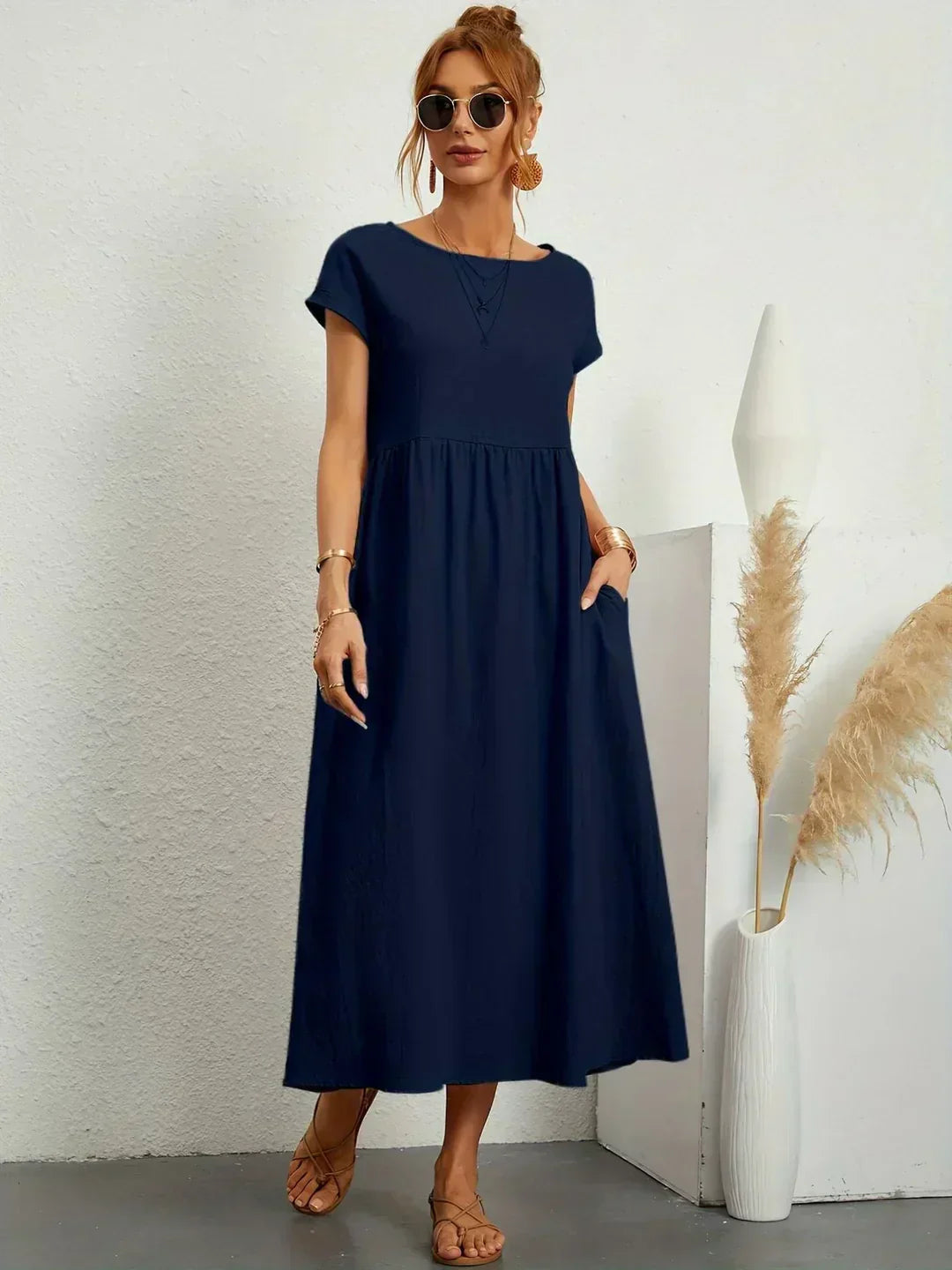 HEIKE | VESTIDO MIDI FLUIDO DE ELEGANCIA ATEMPORAL