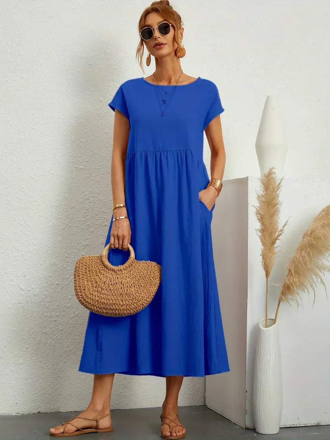 HEIKE | VESTIDO MIDI FLUIDO DE ELEGANCIA ATEMPORAL