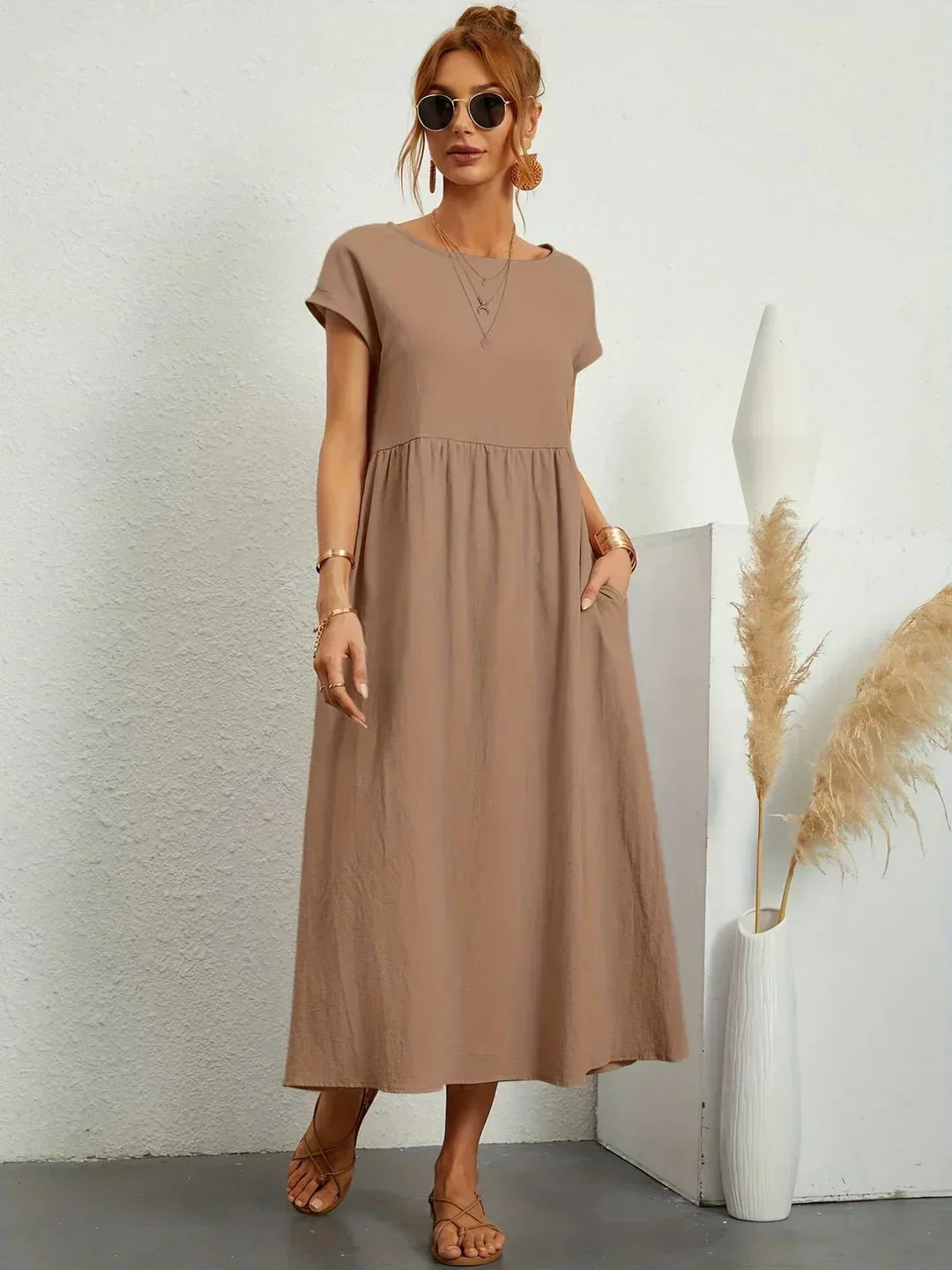 HEIKE | VESTIDO MIDI FLUIDO DE ELEGANCIA ATEMPORAL