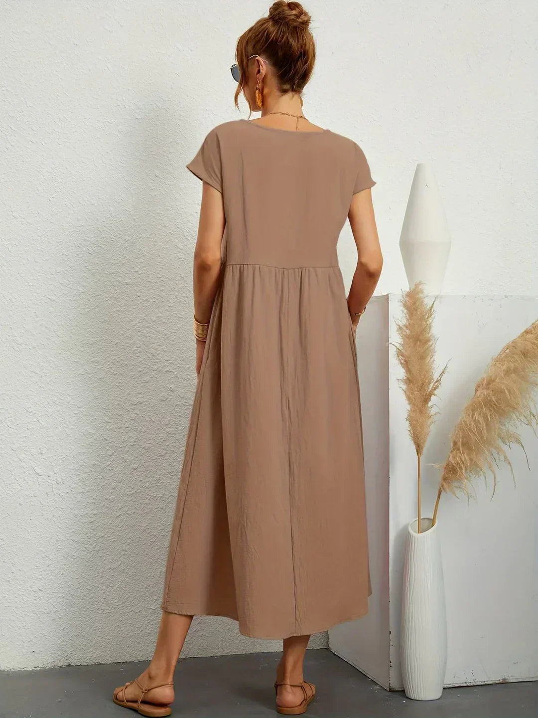 HEIKE | VESTIDO MIDI FLUIDO DE ELEGANCIA ATEMPORAL