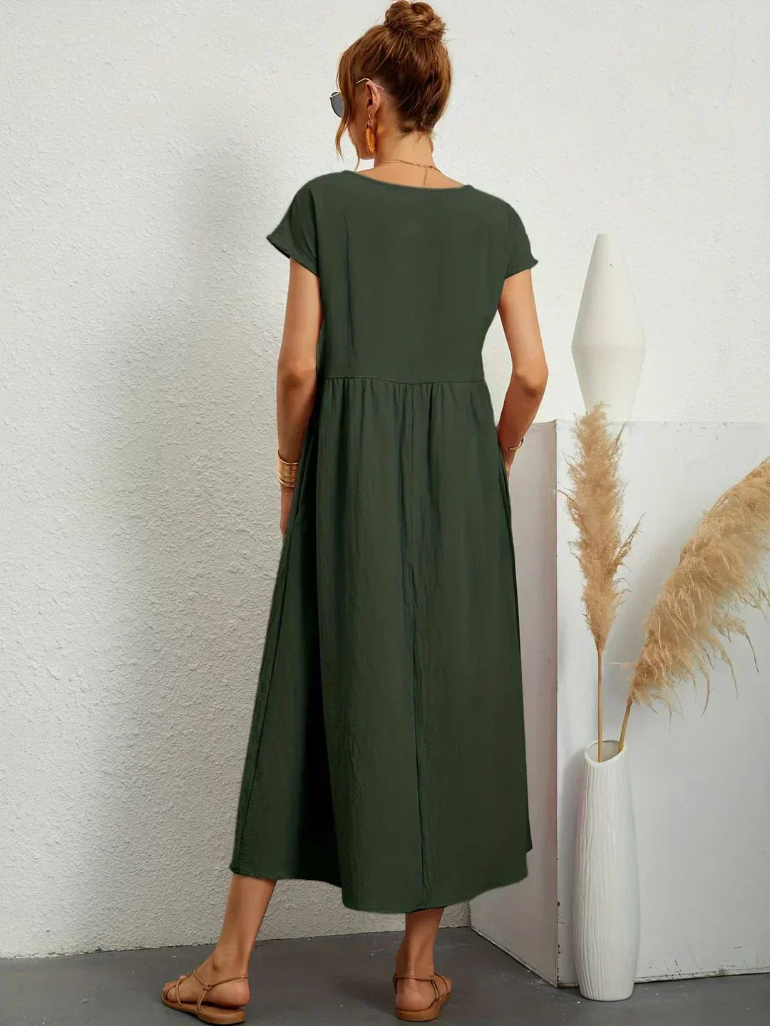 HEIKE | VESTIDO MIDI FLUIDO DE ELEGANCIA ATEMPORAL