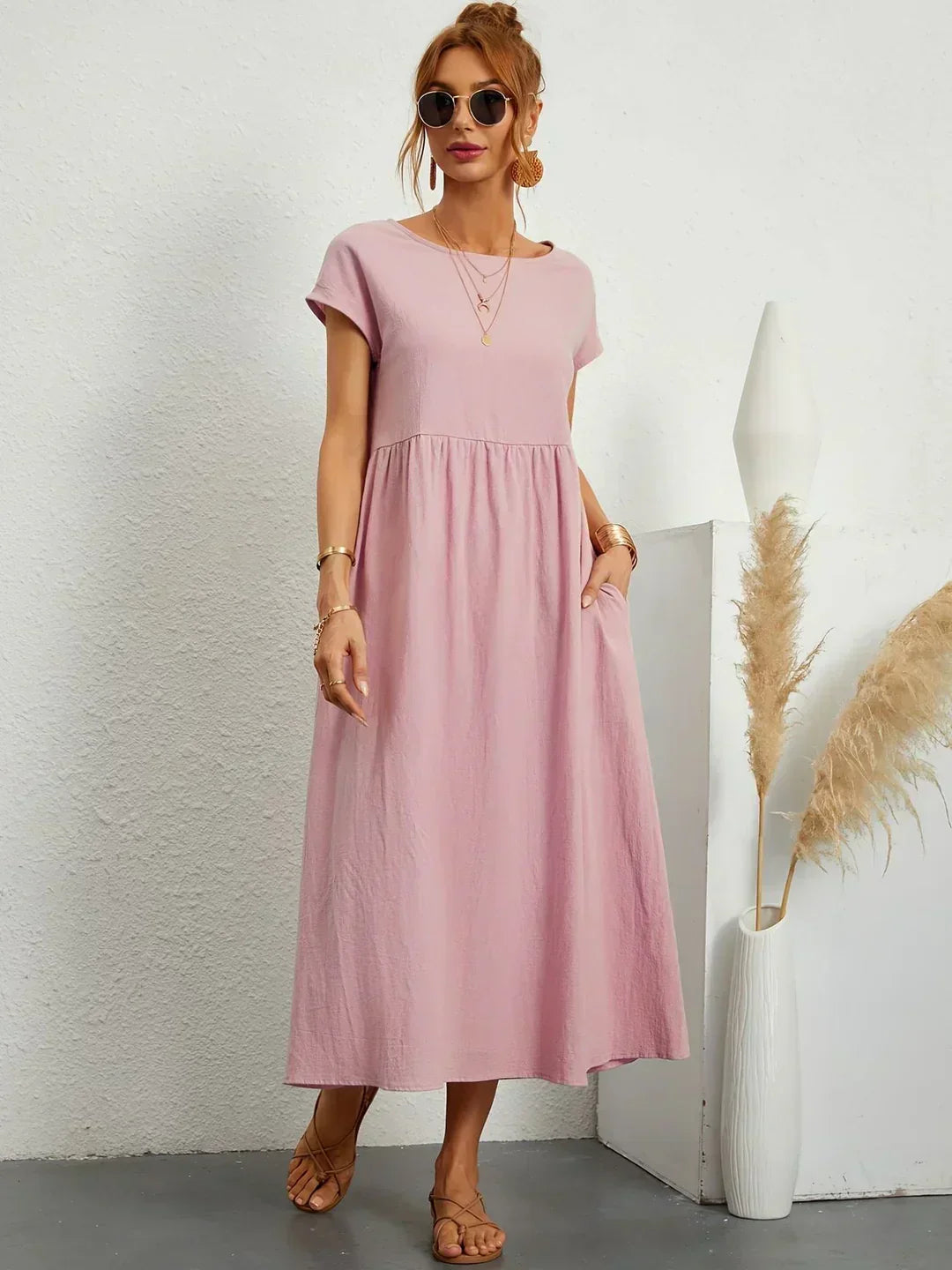 HEIKE | VESTIDO MIDI FLUIDO DE ELEGANCIA ATEMPORAL