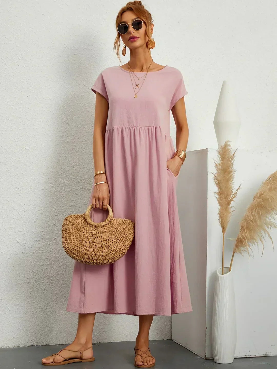 HEIKE | VESTIDO MIDI FLUIDO DE ELEGANCIA ATEMPORAL
