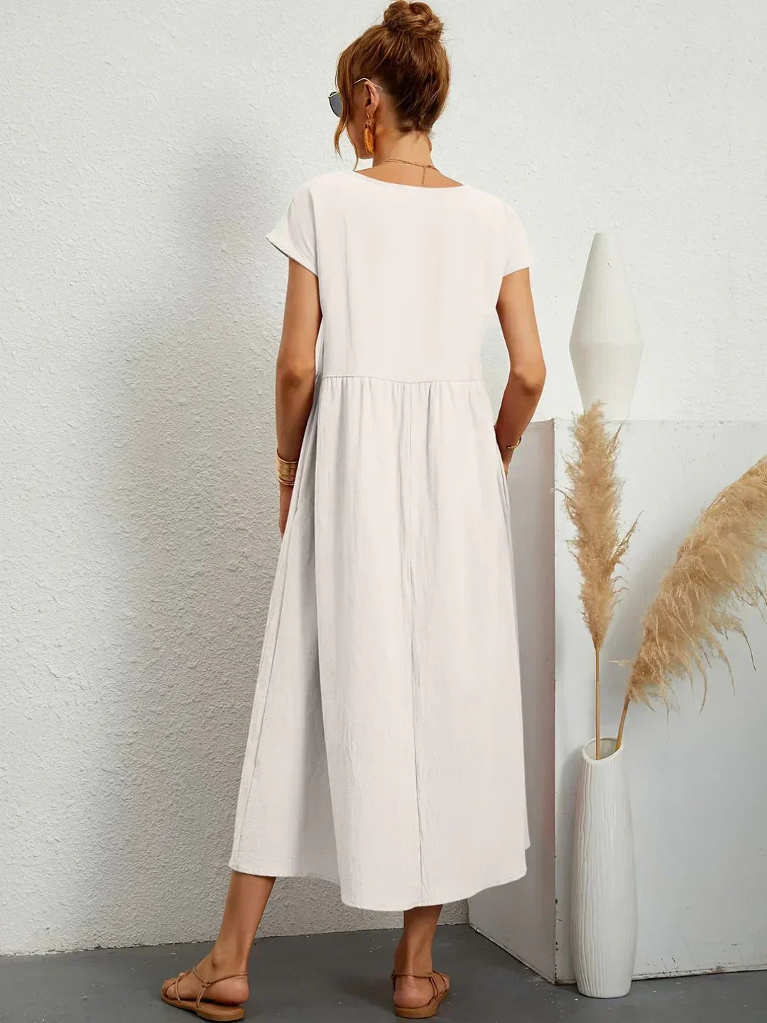 HEIKE | VESTIDO MIDI FLUIDO DE ELEGANCIA ATEMPORAL