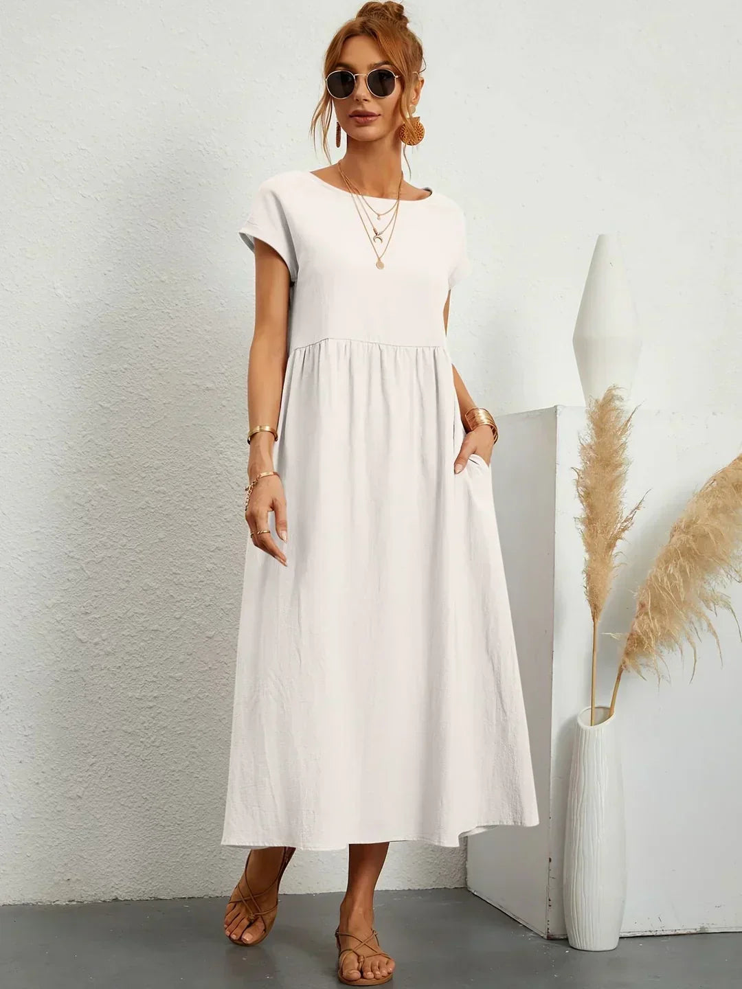 HEIKE | VESTIDO MIDI FLUIDO DE ELEGANCIA ATEMPORAL