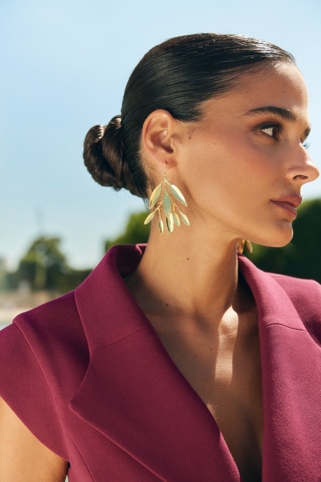 Pendientes Perla Dorado