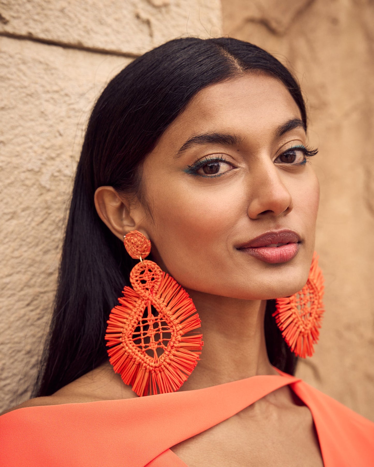Pendientes Tara Naranja