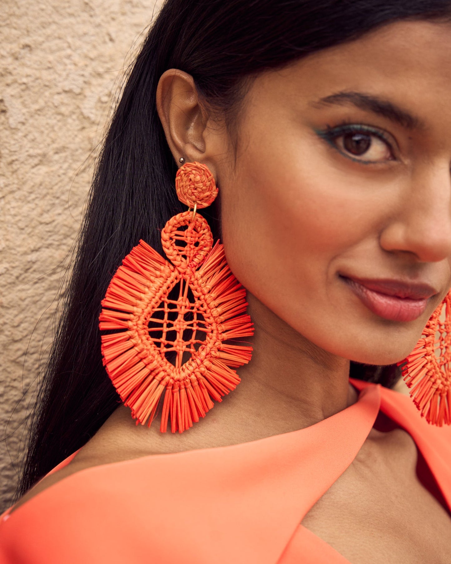 Pendientes Tara Naranja