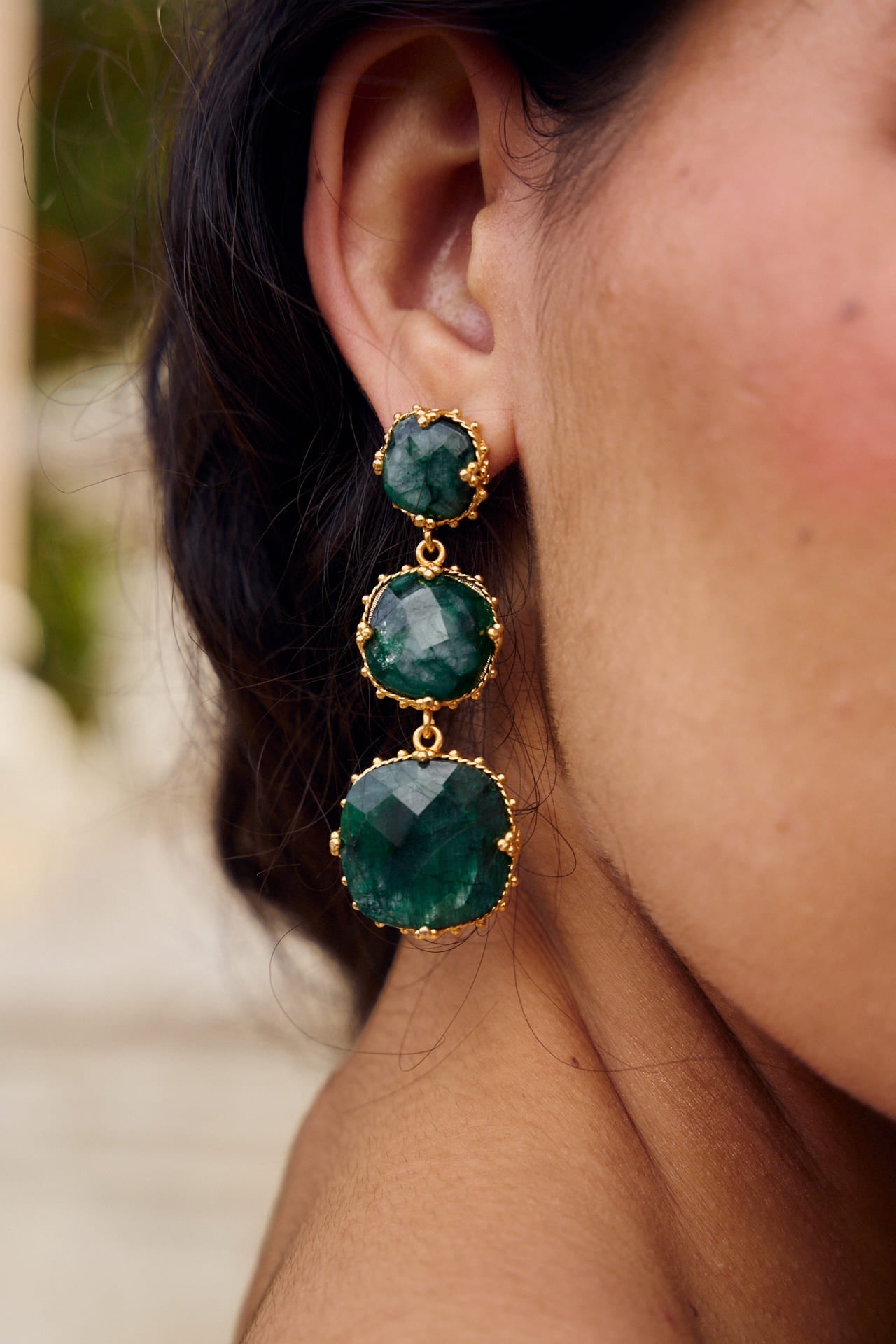 Pendientes Adara Verde