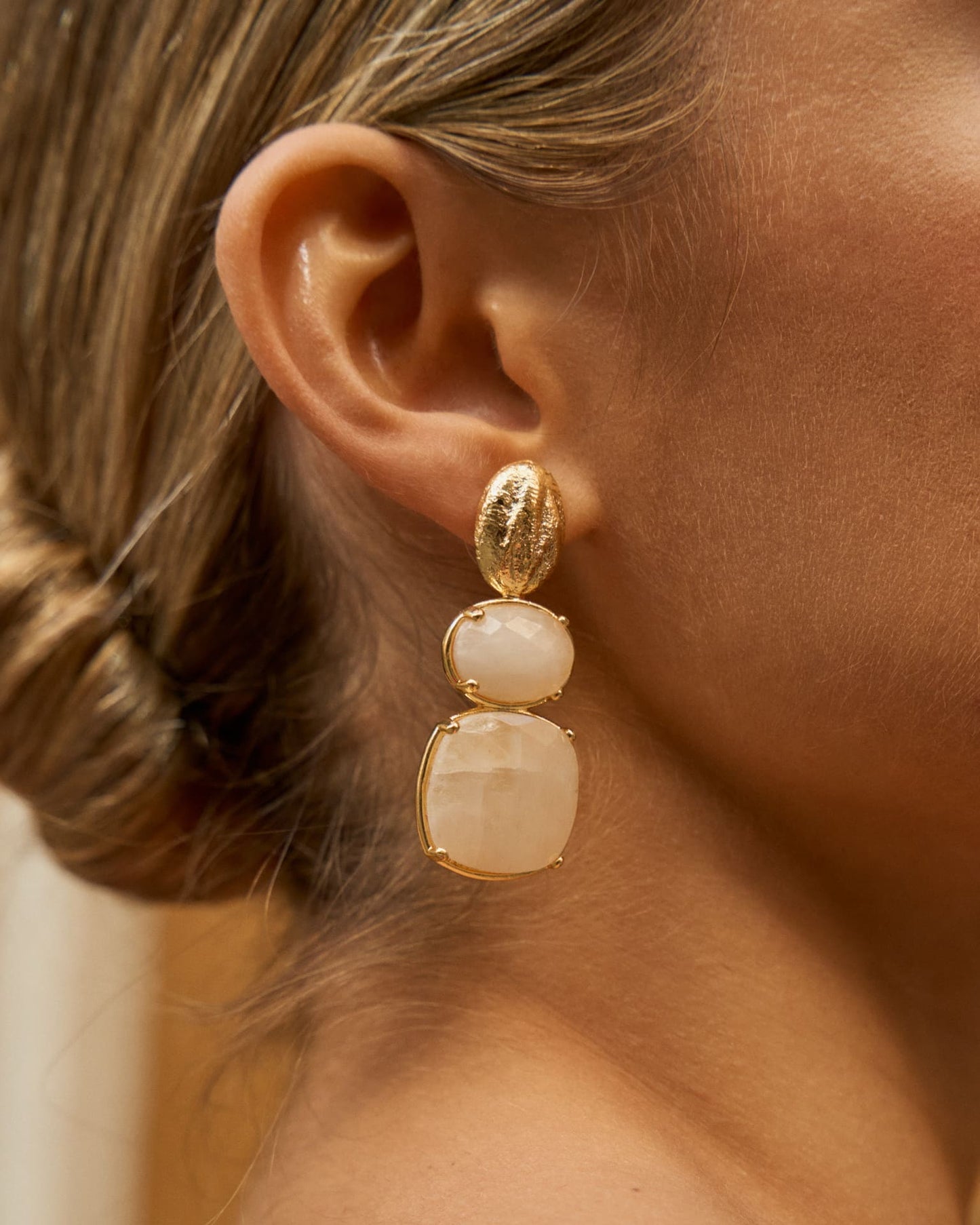 Pendientes Mara Beige