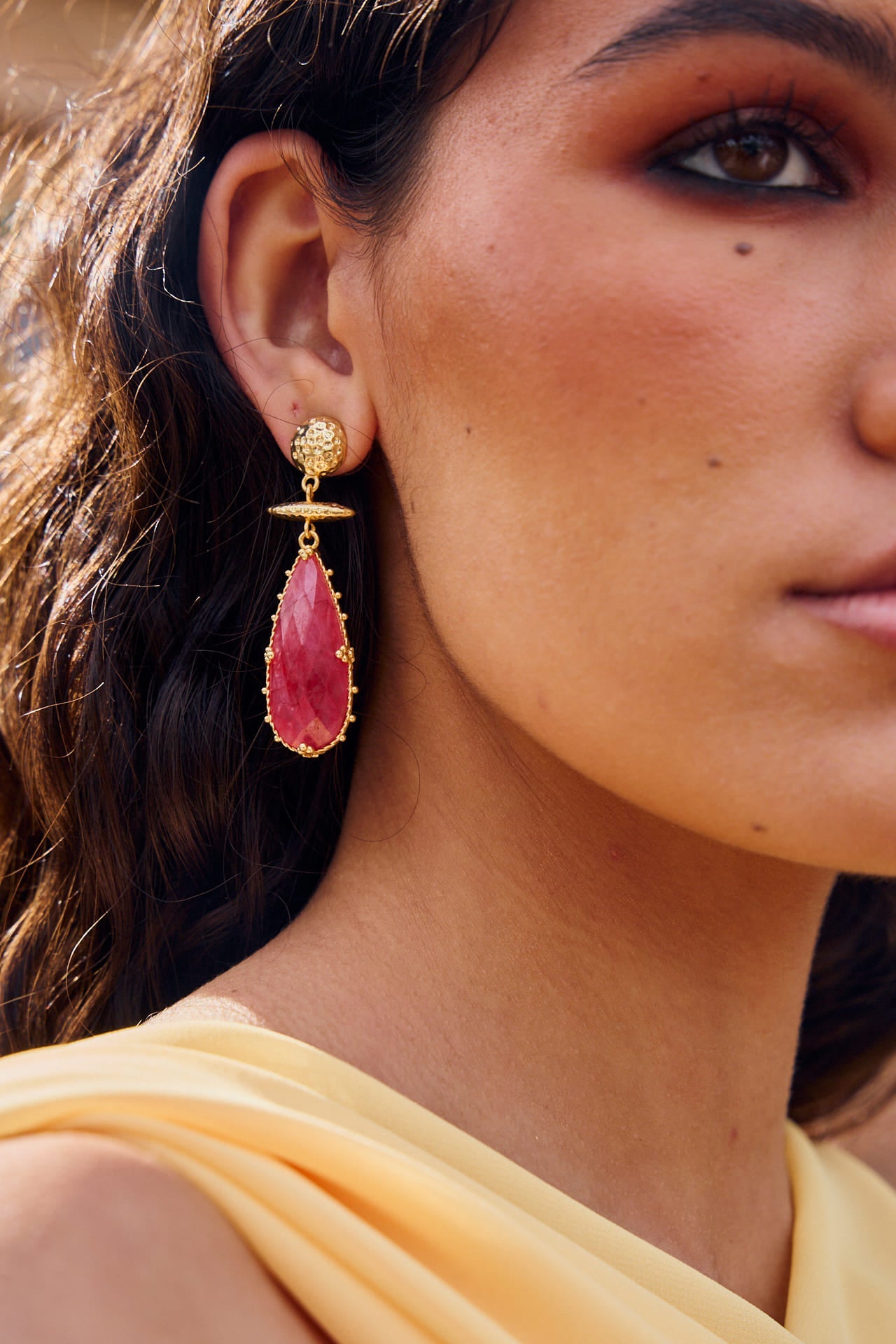 Pendientes Nerea Burdeos