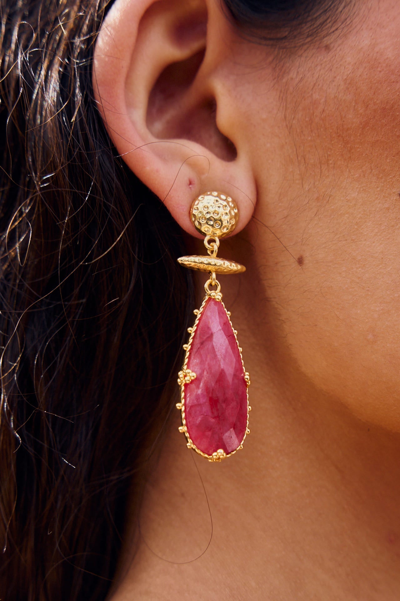 Pendientes Nerea Burdeos