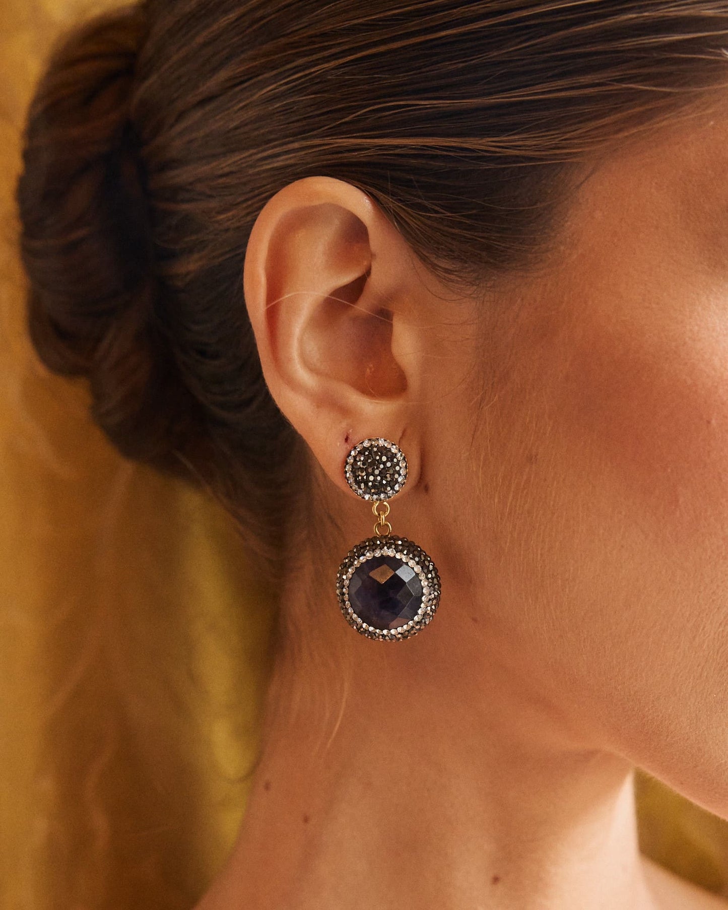 Pendientes Aurora Morado
