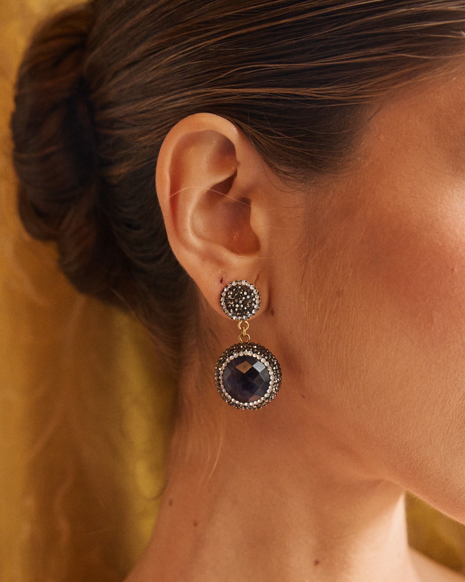 Pendientes Aurora Morado