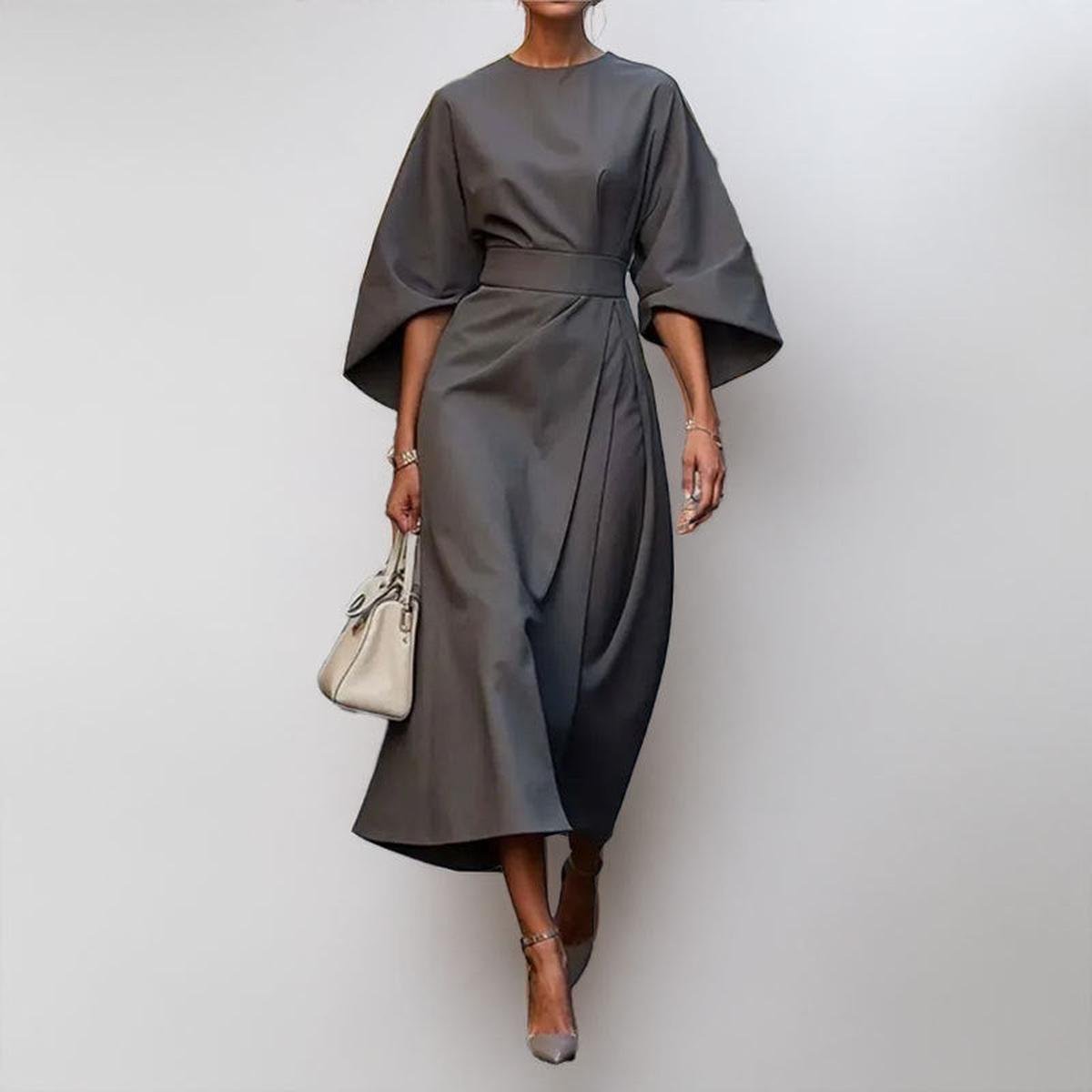 KATARZYNA | VESTIDO MAXI CON MANGAS KIMONO