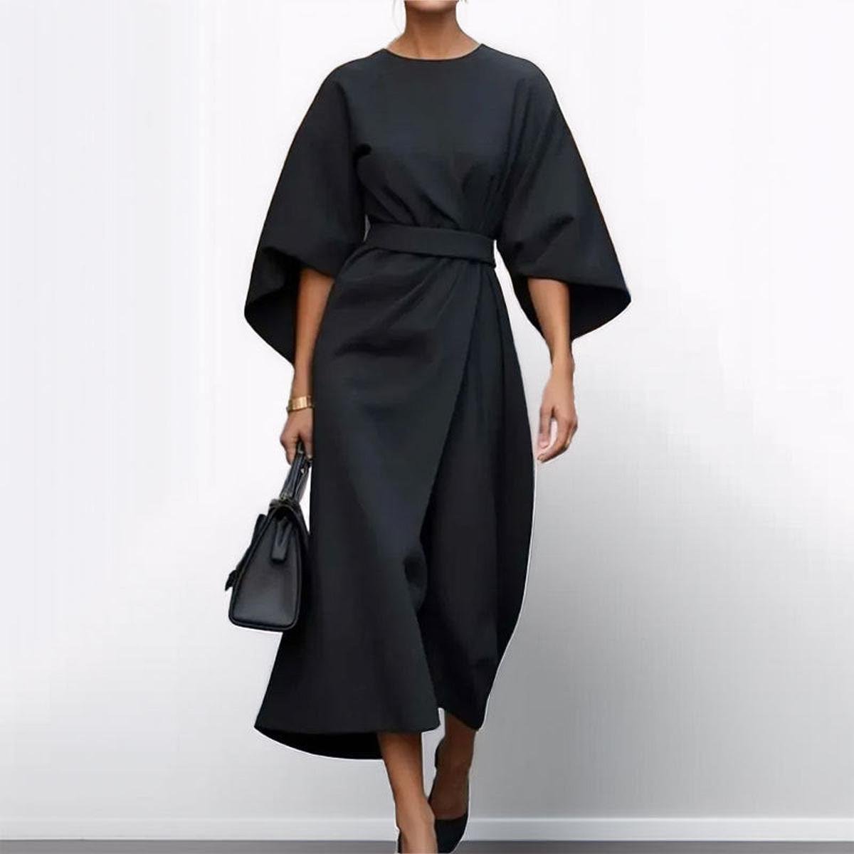 KATARZYNA | VESTIDO MAXI CON MANGAS KIMONO
