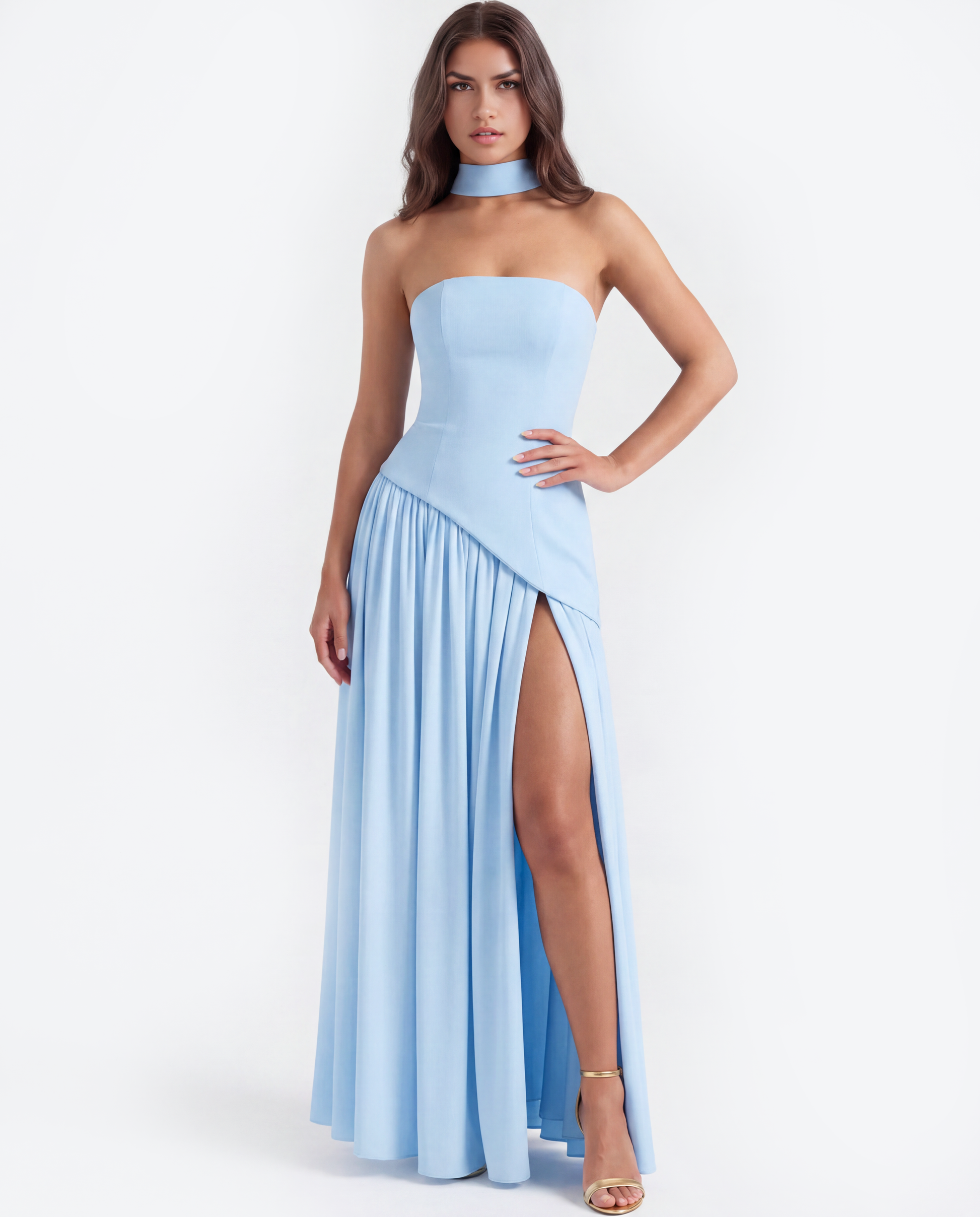 Serena en color azul bebé - Cloe Montiel