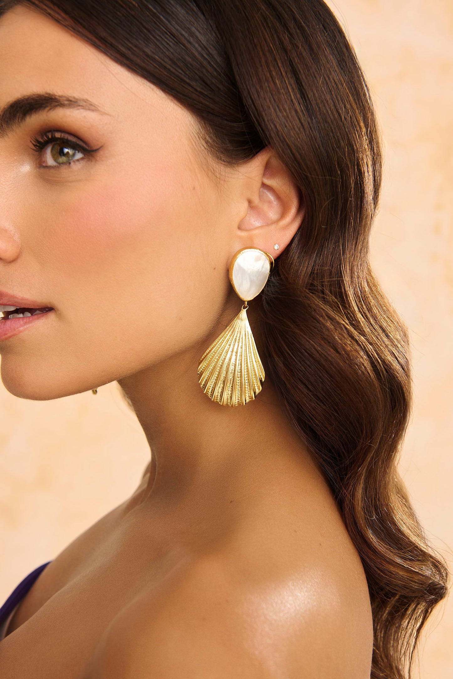 Pendientes Greta Beige