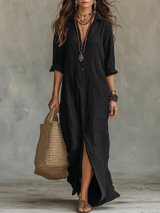 WILLOW | Vestido largo cómodo con una silueta favorecedora. Muy versátil para el día a día