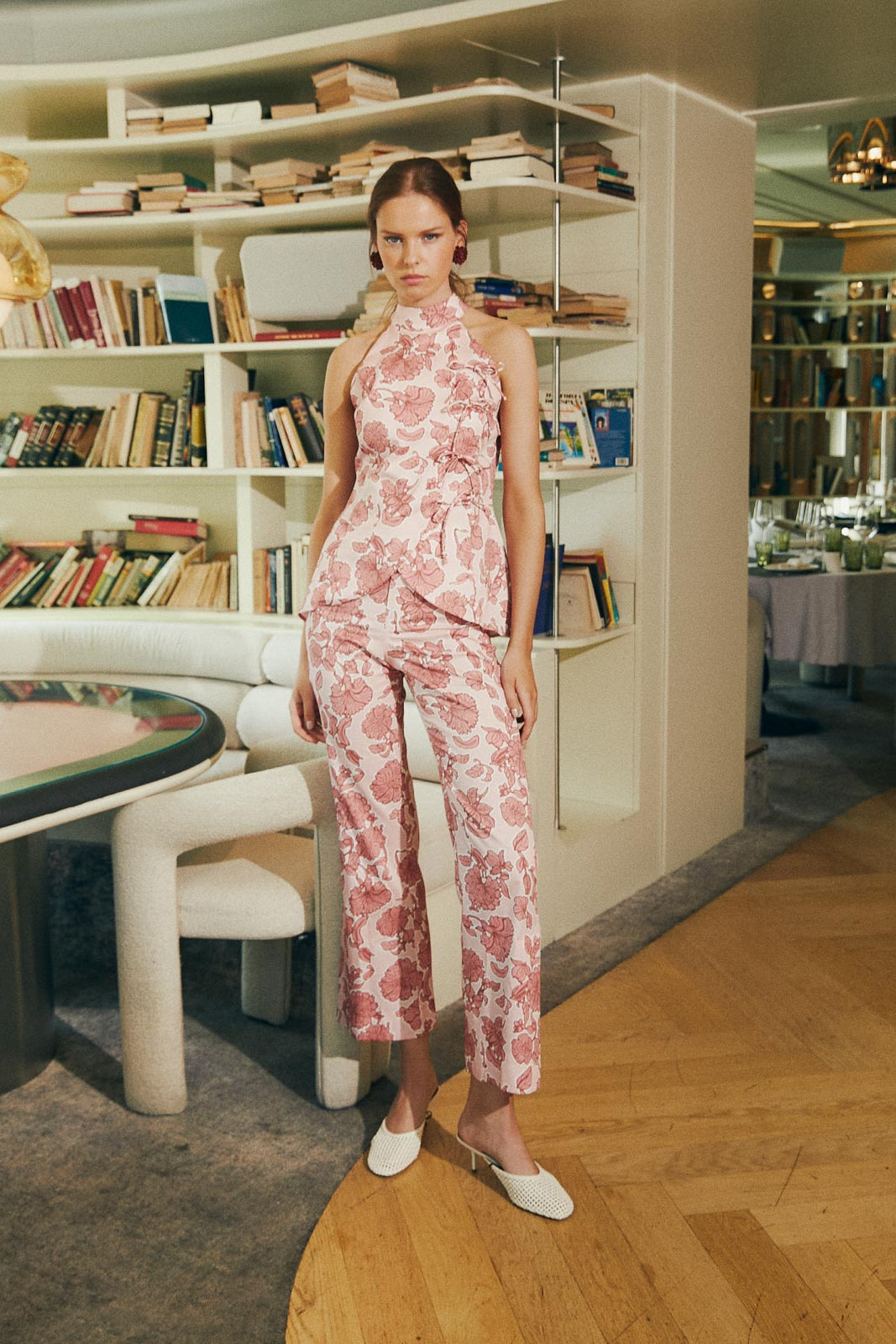 Pantalón fluido rosa 2