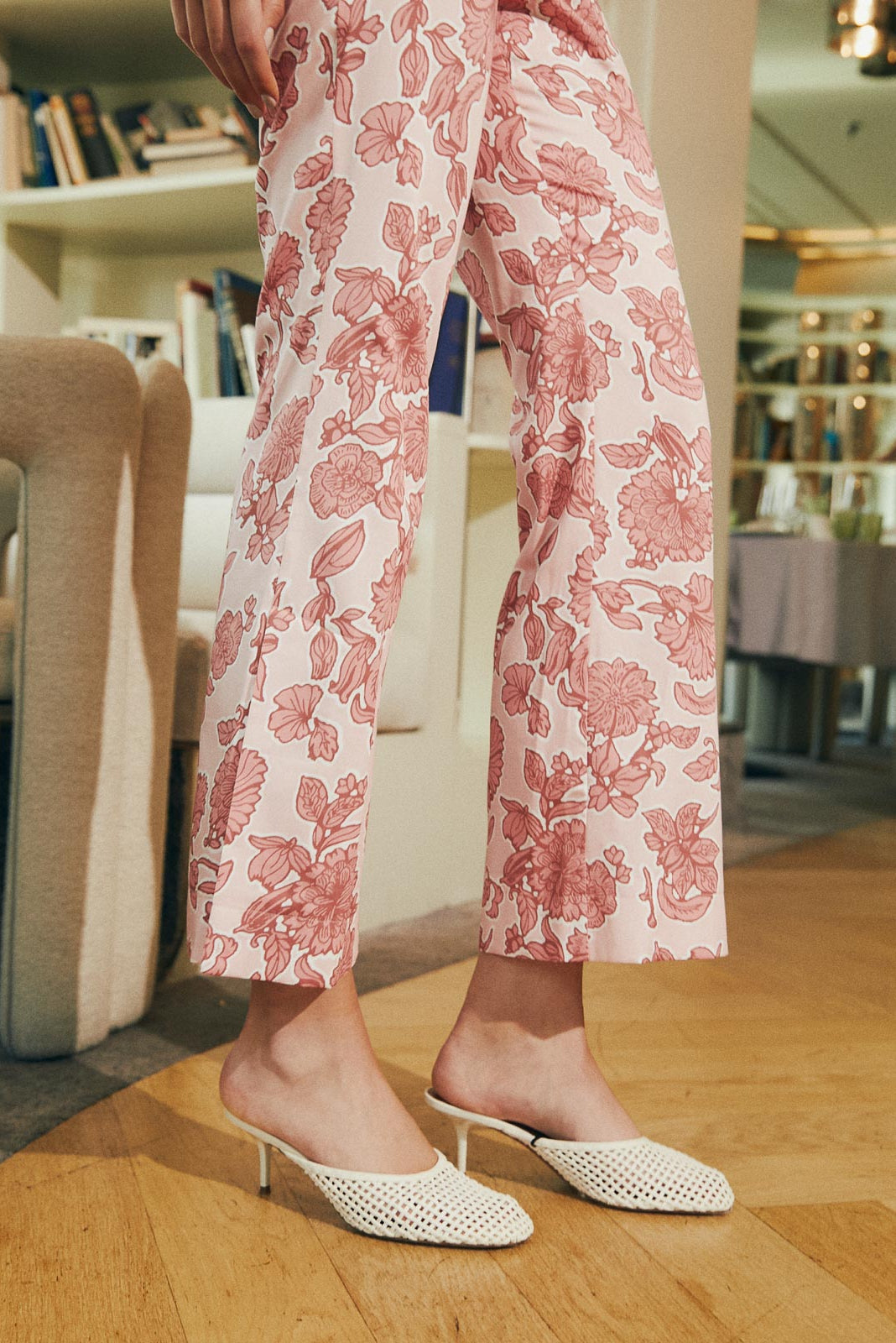 Pantalón fluido rosa 2
