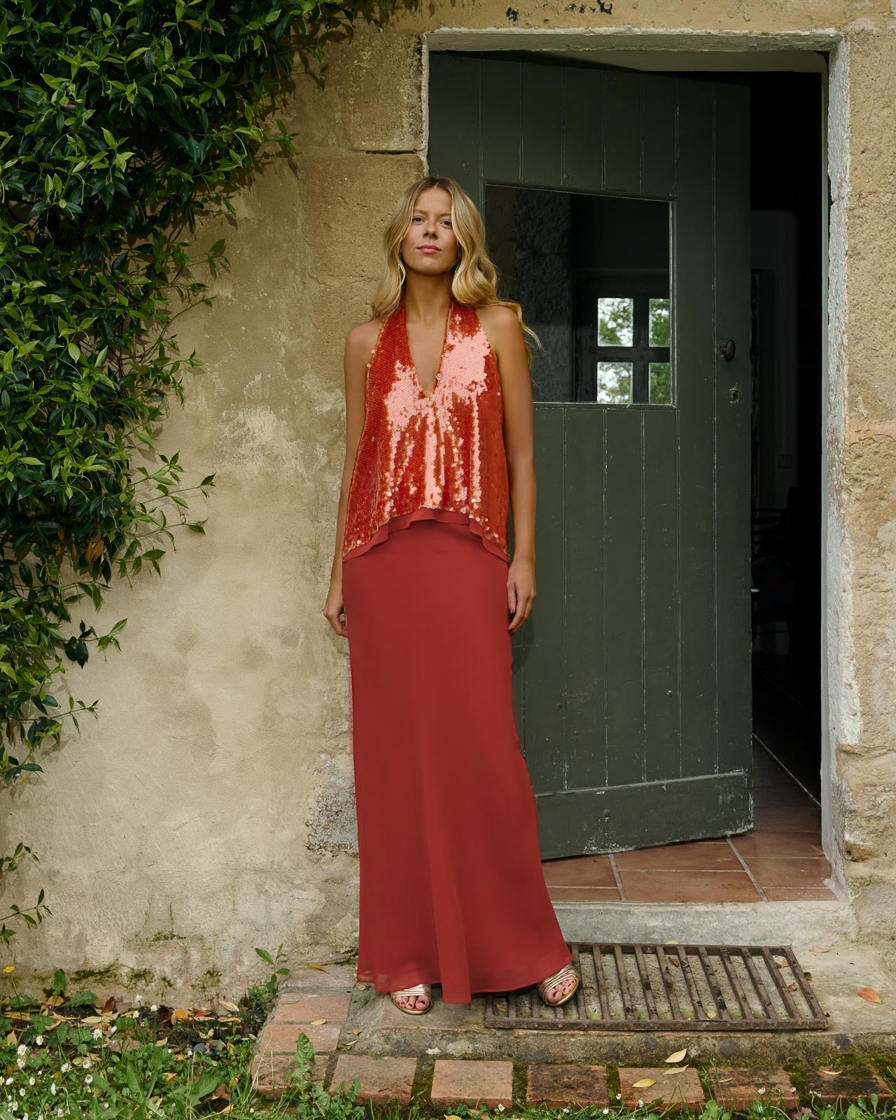 Top elegante marrón 5