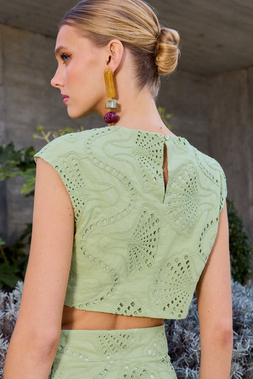 Top elegante verde 6